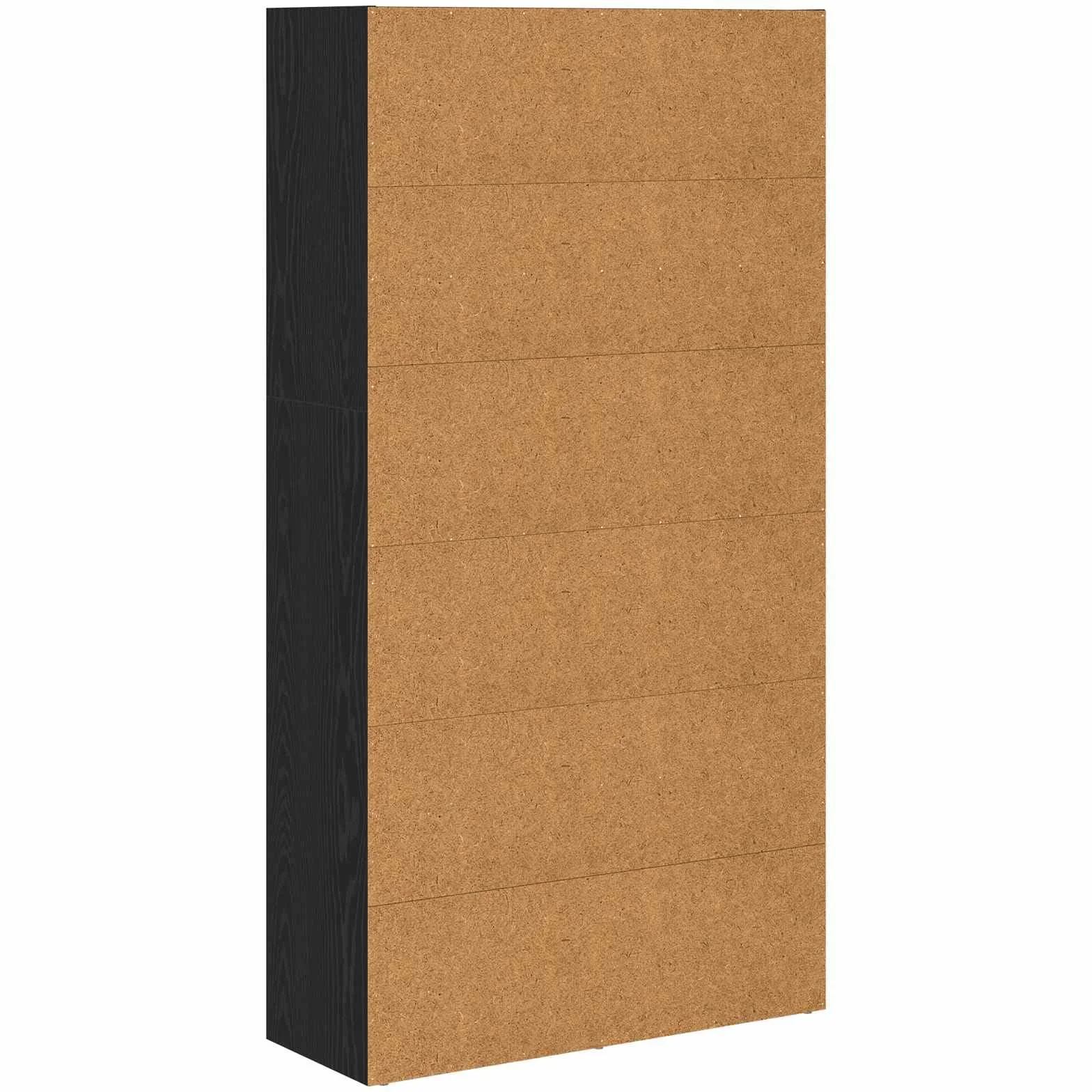vidaXL Wolnostojąca półka na książki 80 x 30 x 152 cm Czarny Dąb