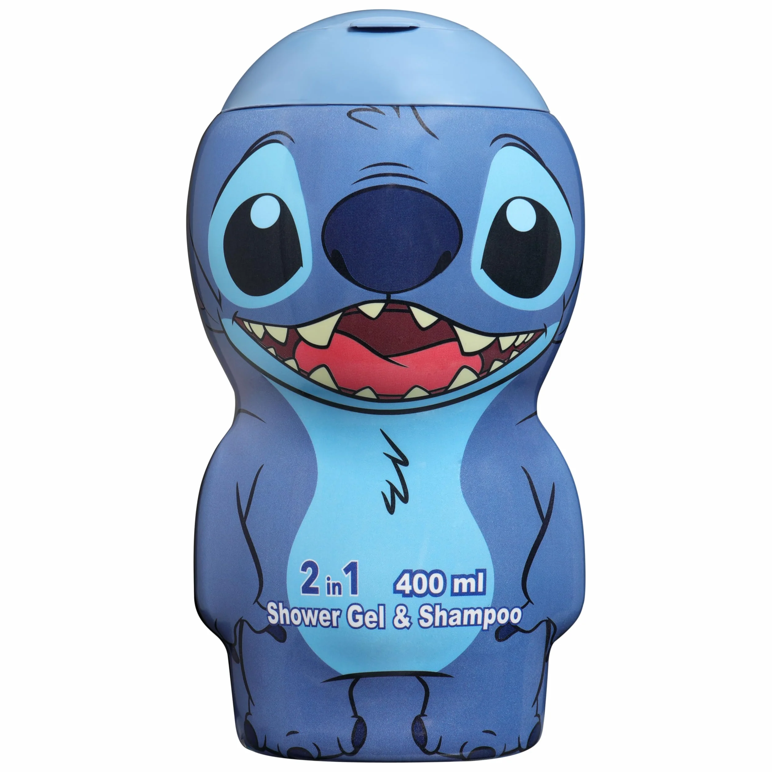 Stitch in 3D – żel pod prysznic i szampon 2 w 1, pachnąca karmelem i jaśminem, zabawa w kąpieli dla dzieci