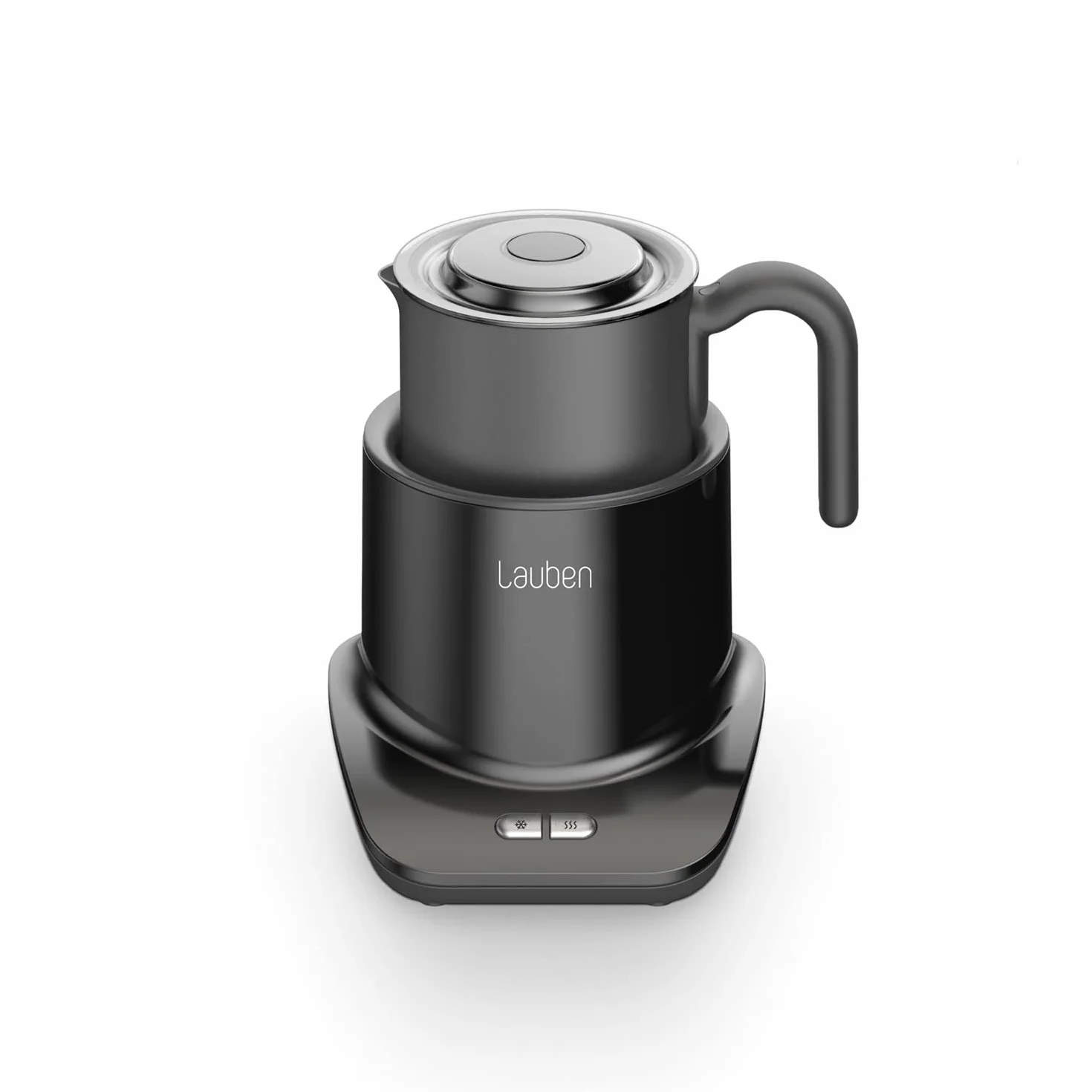 Lauben Milk Frother 550BC elektryczny spieniacz do mleka 150 ml/300 ml, automatyczny spieniacz do mleka Cappucino Latte, 500 W, nadaje się do mycia w zmywarce, ze stali nierdzewnej, spieniacz do