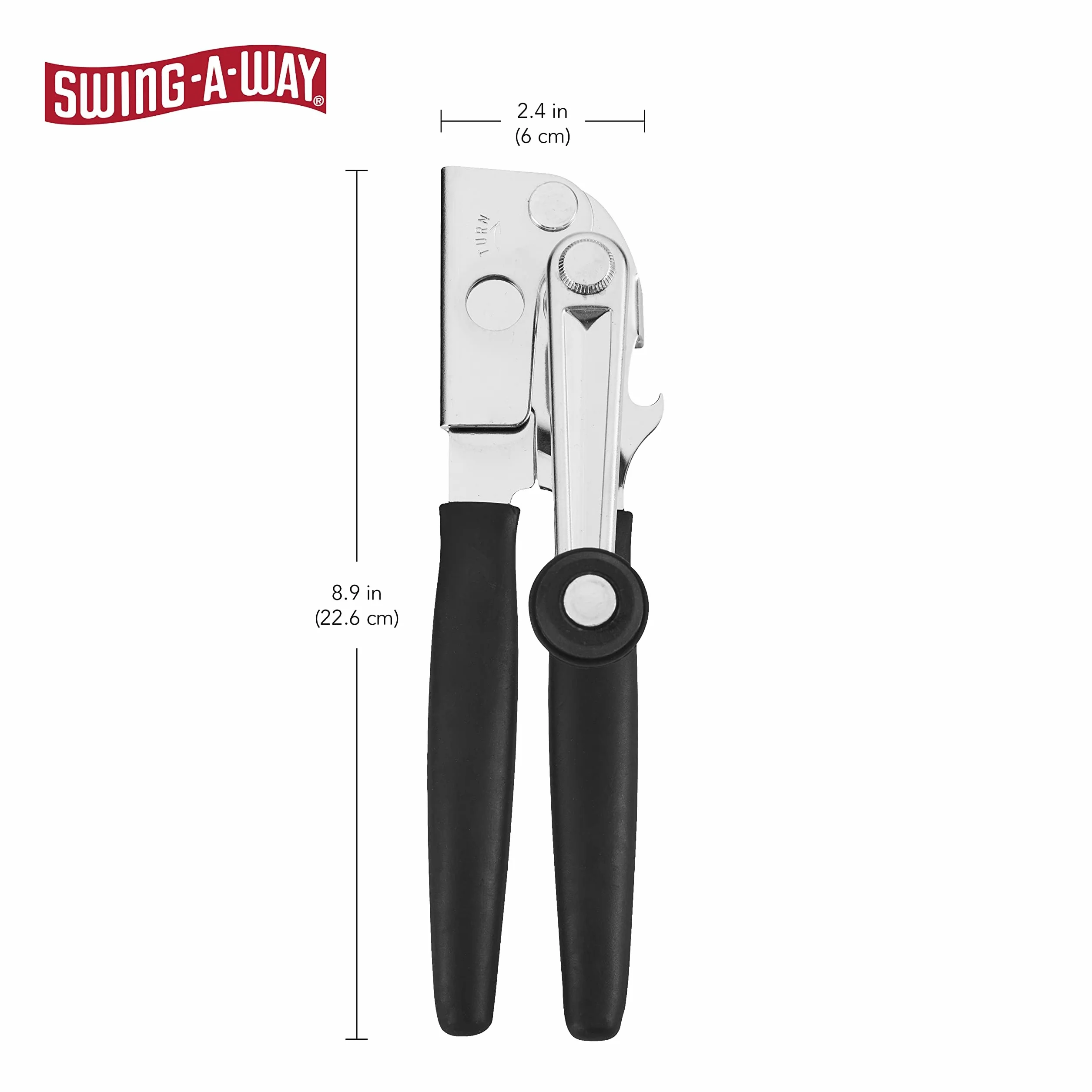 Swing A Way łatwy otwieracz do puszek korbowych wytrzymały komercyjny duży ergonomiczny ręczny