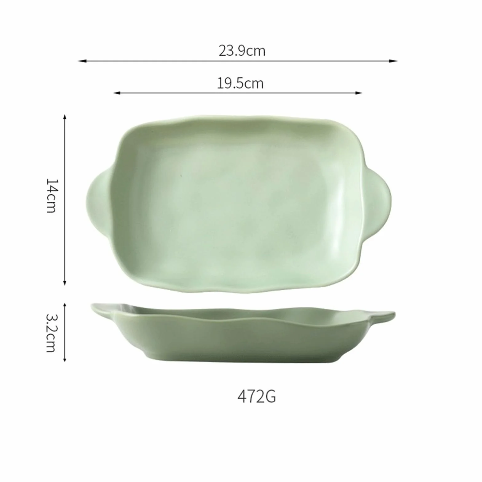 Naczynia Talerze Talerz ceramiczny Amfora warzywny deserowy Materiał gospodarstwa domowego nieregularny na owoce chleb ciasto Naczynie do pieczenia Zastawa stołowa Domowy talerz do jadalni(Biały)