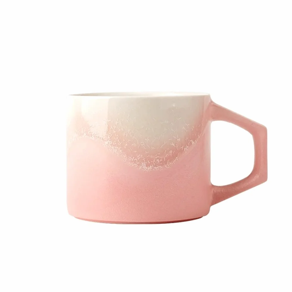 Wykwintne Ceramiczny kubek, 1 zestaw kubków do kawy z nakładką podszkliwną, o pojemności 6,76 uncji użytku osobistego przy parzeniu Łatwe do czyszczenia
