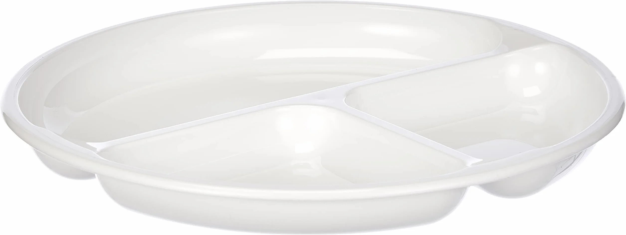 Westmark Talerz obiadowy do mikrofalówki, 3 oddzielne części, ø 25 cm, tworzywo sztuczne, Kolor: biały, 22402270