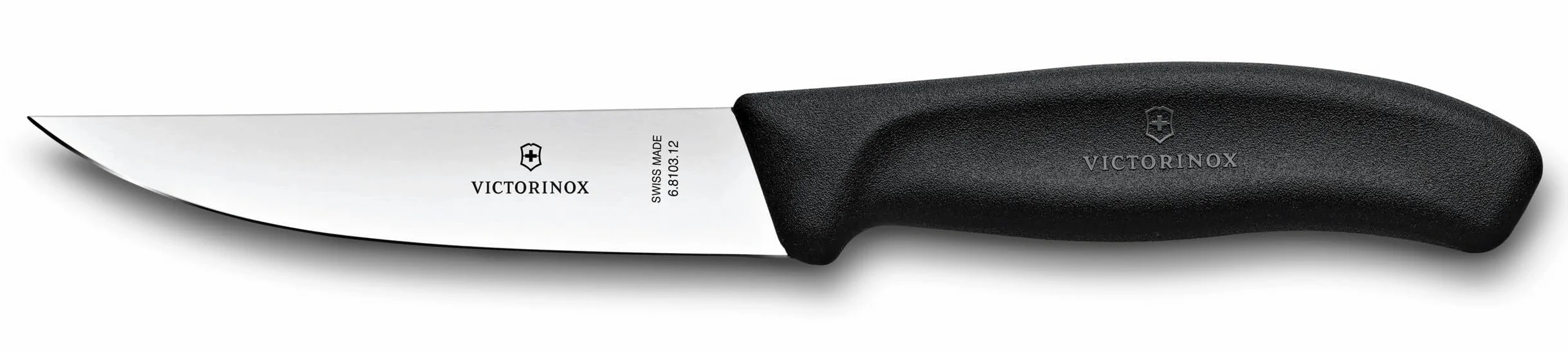 Victorinox Swiss Classic nóż do krojenia mięsa, 12 cm, ergonomiczny uchwyt, wąskie ostrze, czarny