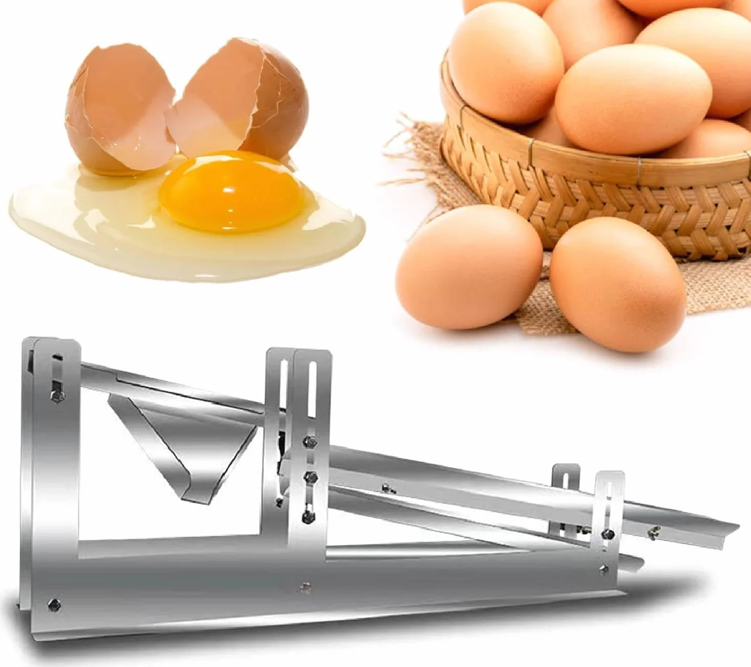 Separator żółtka jaja, komercyjna maszyna do oddzielania białka jaja, filtr płynu jajecznego ze stali nierdzewnej, regulowana szczelina, do piekarni