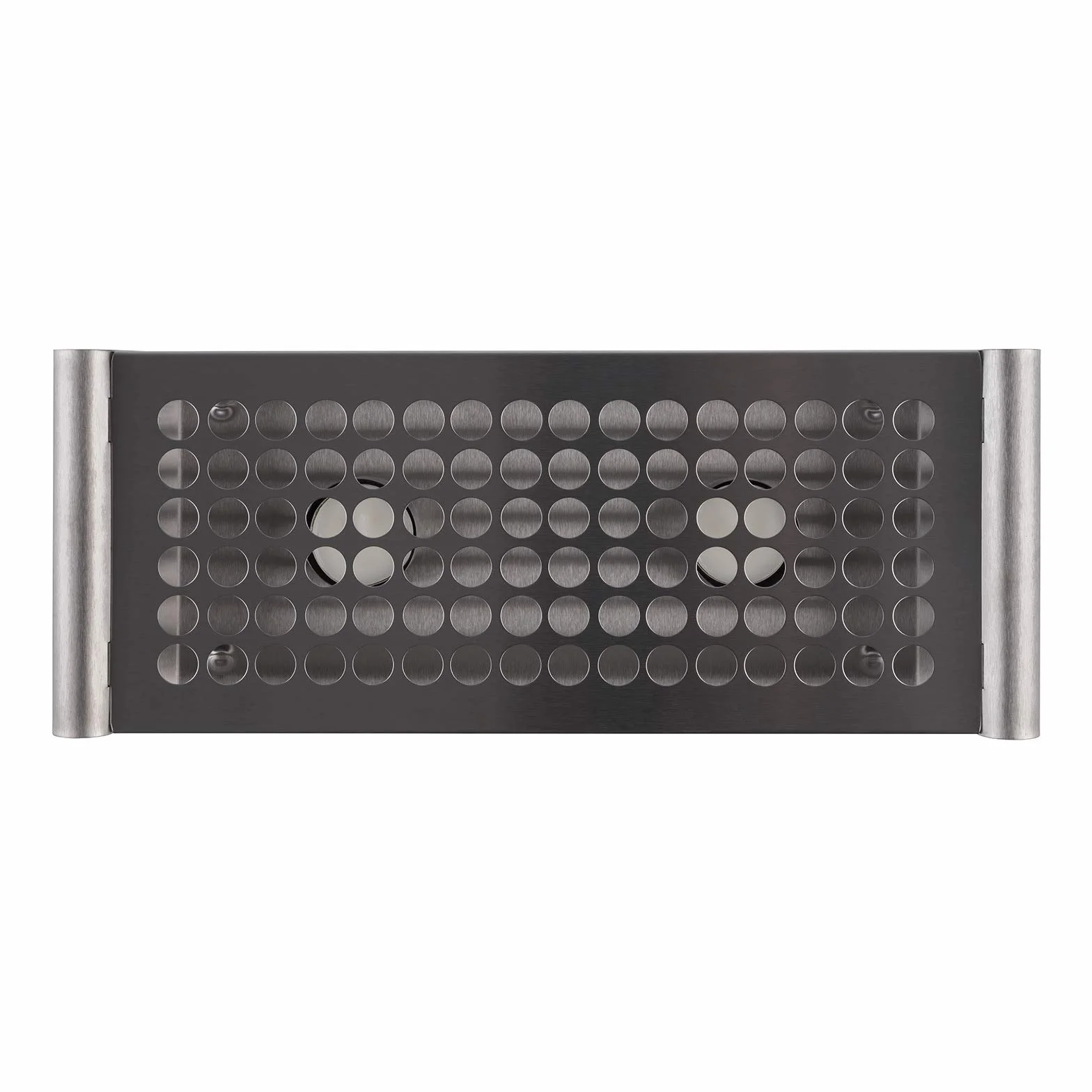 APS 35343 podgrzewacz do potraw, podgrzewacz talerzowy, stal nierdzewna, 2-punktowy, polerowany matowo, 13,5 x 34,5 cm, wysokość 6,5 cm, srebrny