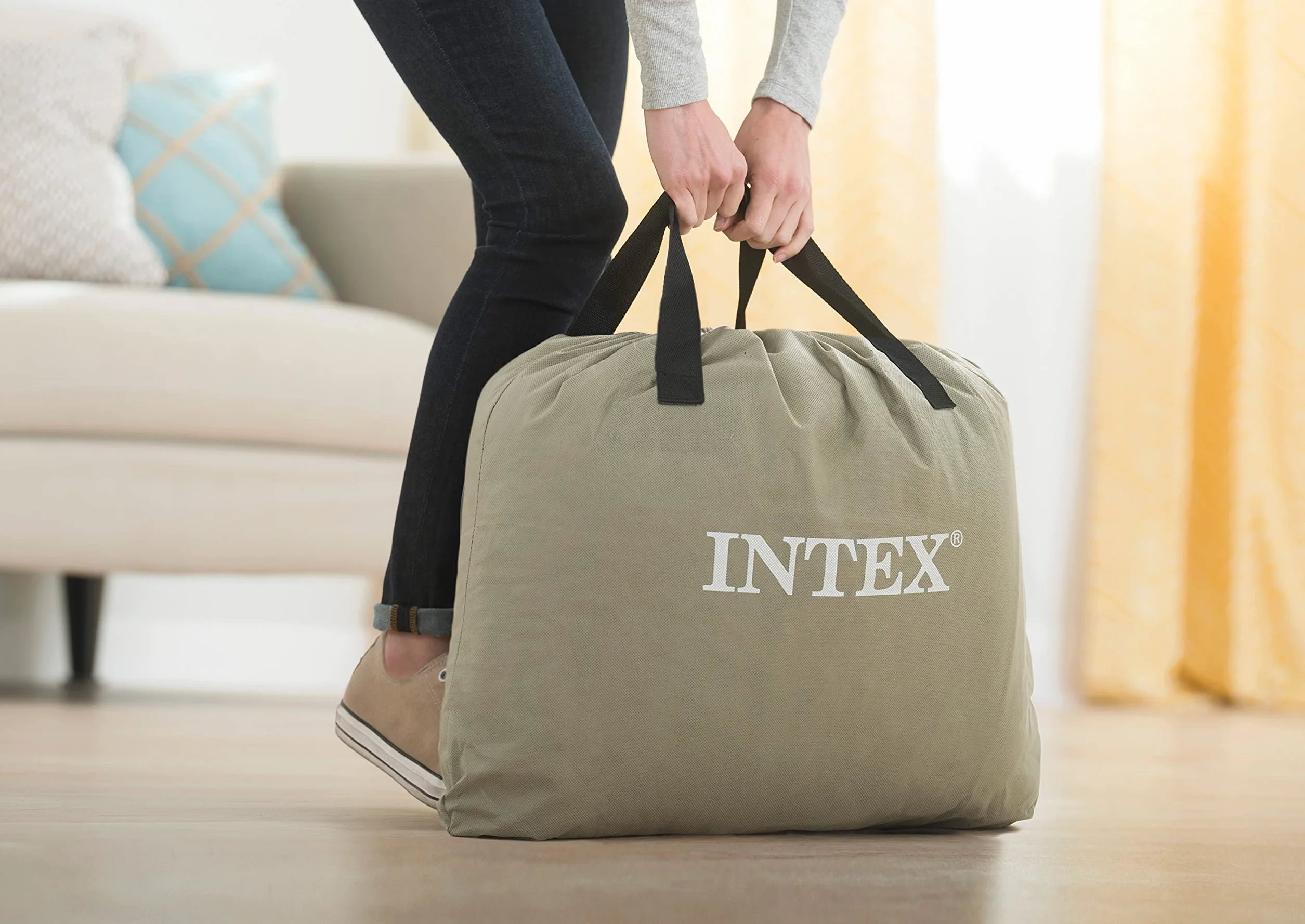 Intex Materasso Dura-Beam Comfort Plush Singolo con Pompa Elettrica Incorporata 99x191x33 cm