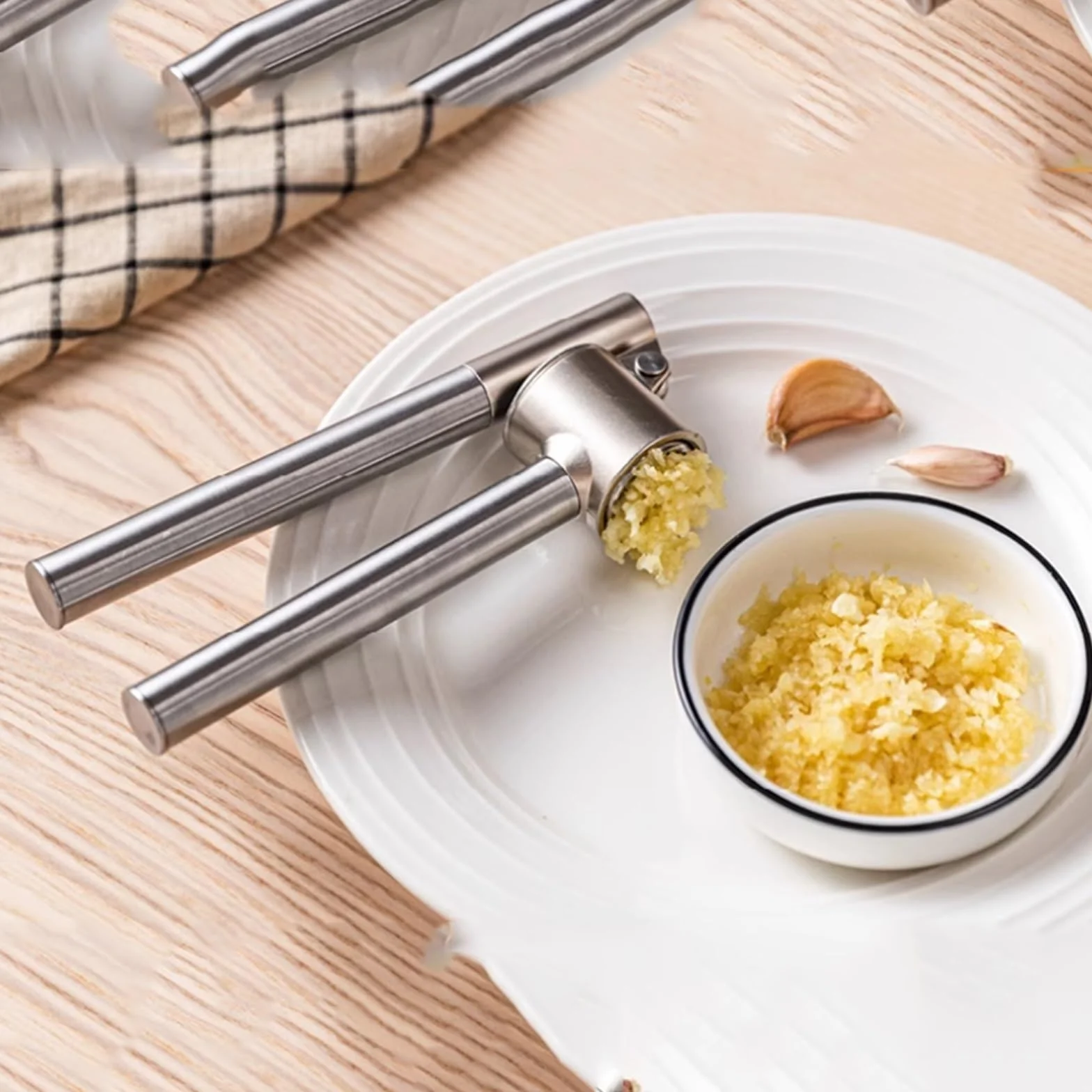 Narzędzie do wyciskania czosnku, kuchenna obieraczka do czosnku, łatwa do czyszczenia, nadaje się do mycia w zmywarce, gadżet kuchenny do szybkiego przygotowywania czosnku