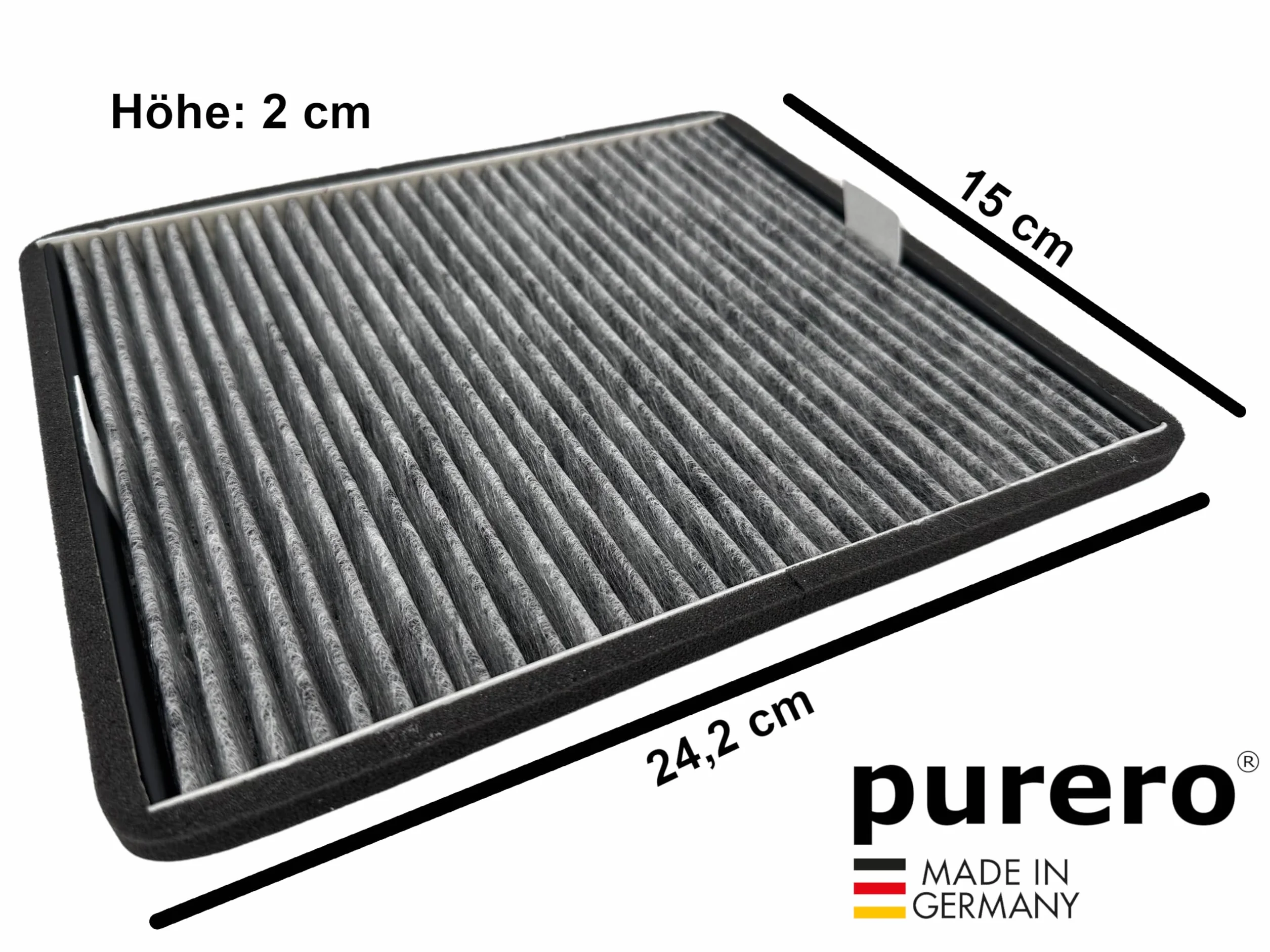 Filtr zapasowy DKF 19-P pasujący do okapów Miele DA 23x0 / 266x / 269x / 35xx / 36xx / 4002516429333/11762560 / 28996424EU1 - Filtr przeciw zapachom - Wyprodukowano w Niemczech