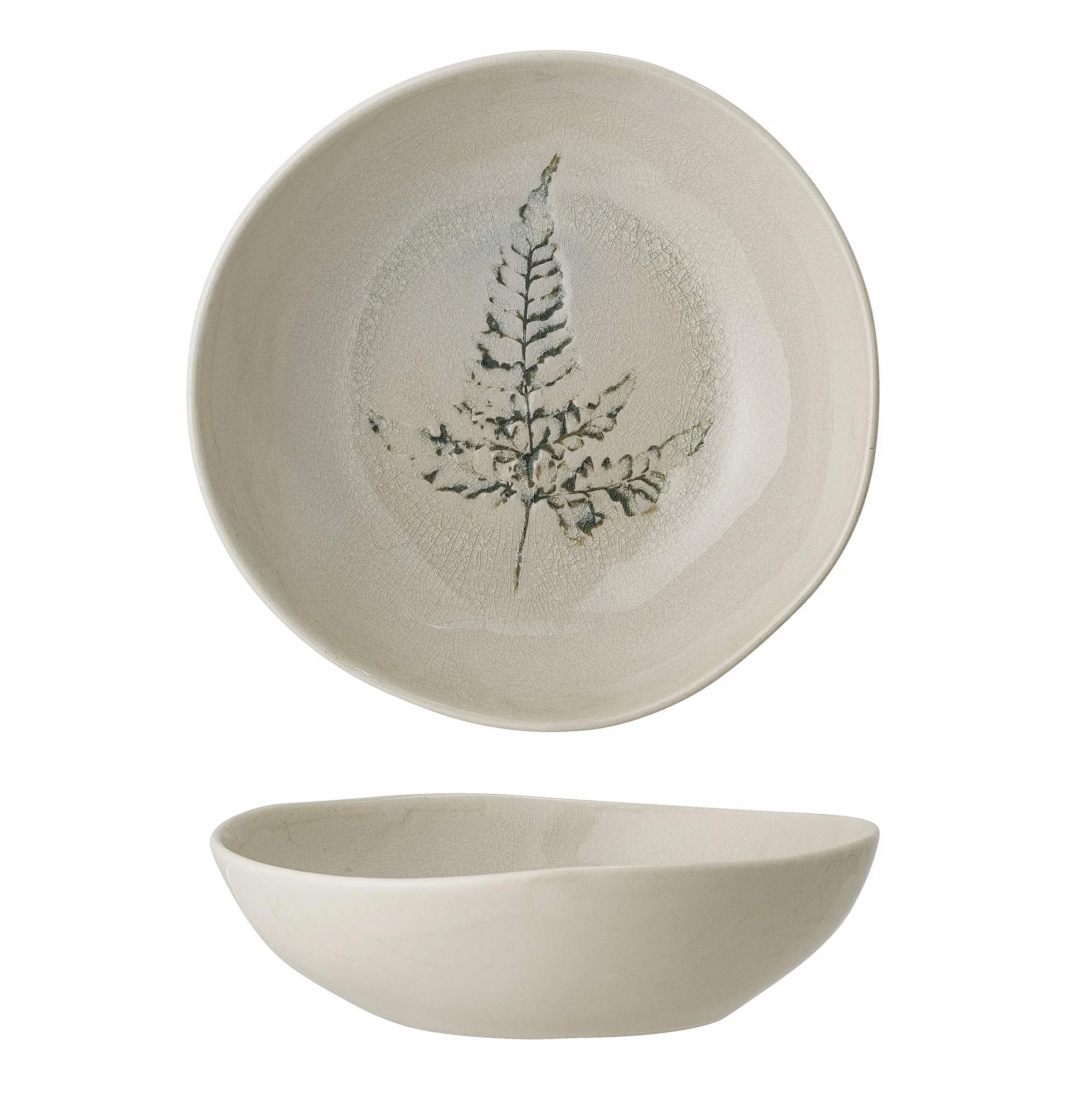 Bloomingville Talerz do zupy Bea, naturalny, ceramiczny