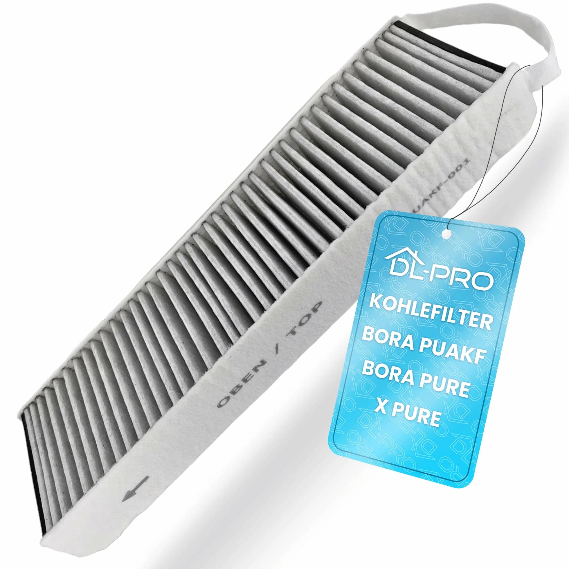 DL-pro Filtr węglowy 425 x 130 mm do BORA PUAKF filtr z węglem aktywnym do płyty kuchennej z okapem kuchennym