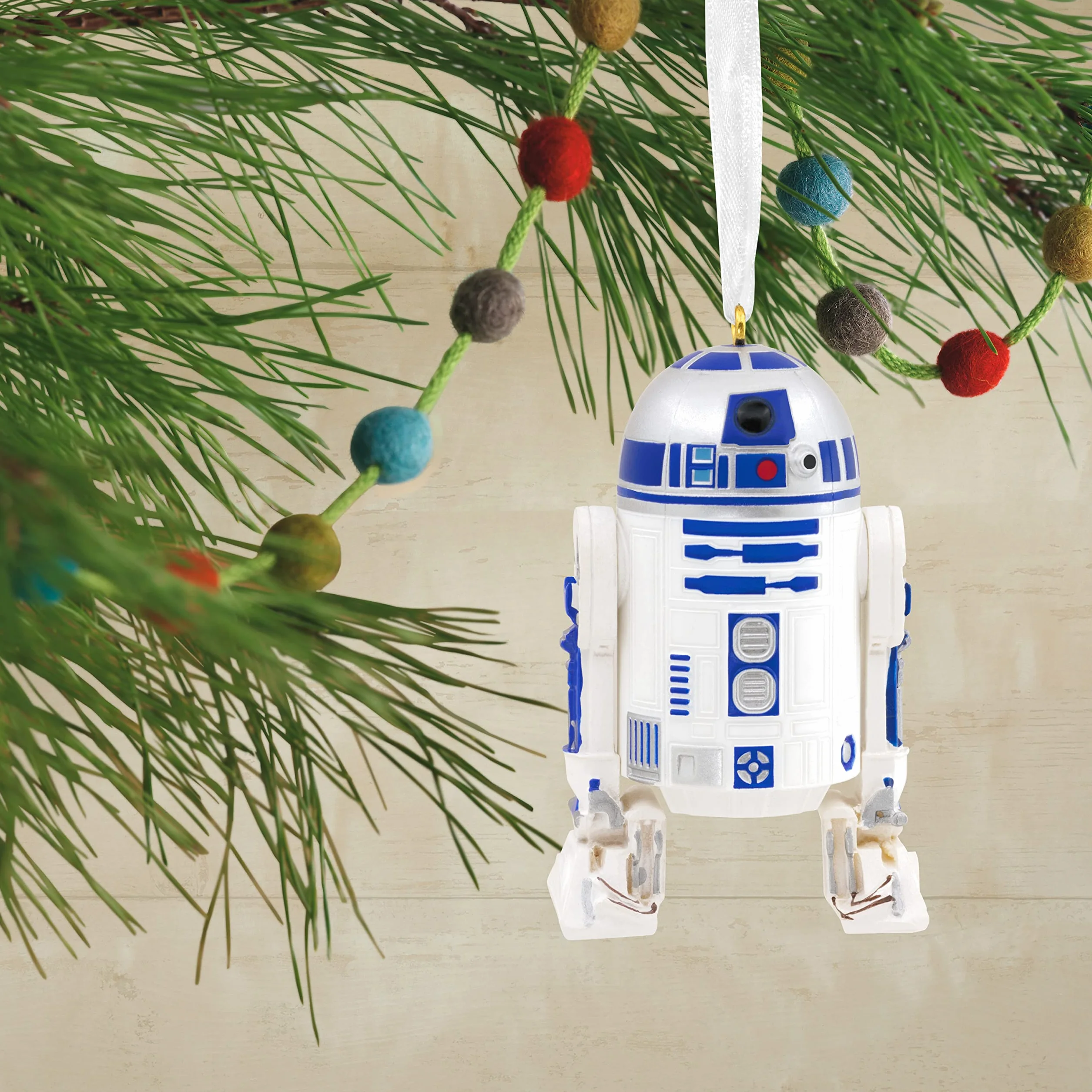 Hallmark Star Wars R2-D2 ozdoba bożonarodzeniowa, dekoracja z Gwiezdnych Wojen, wisząca ozdoba bożonarodzeniowa, prezenty na Boże Narodzenie