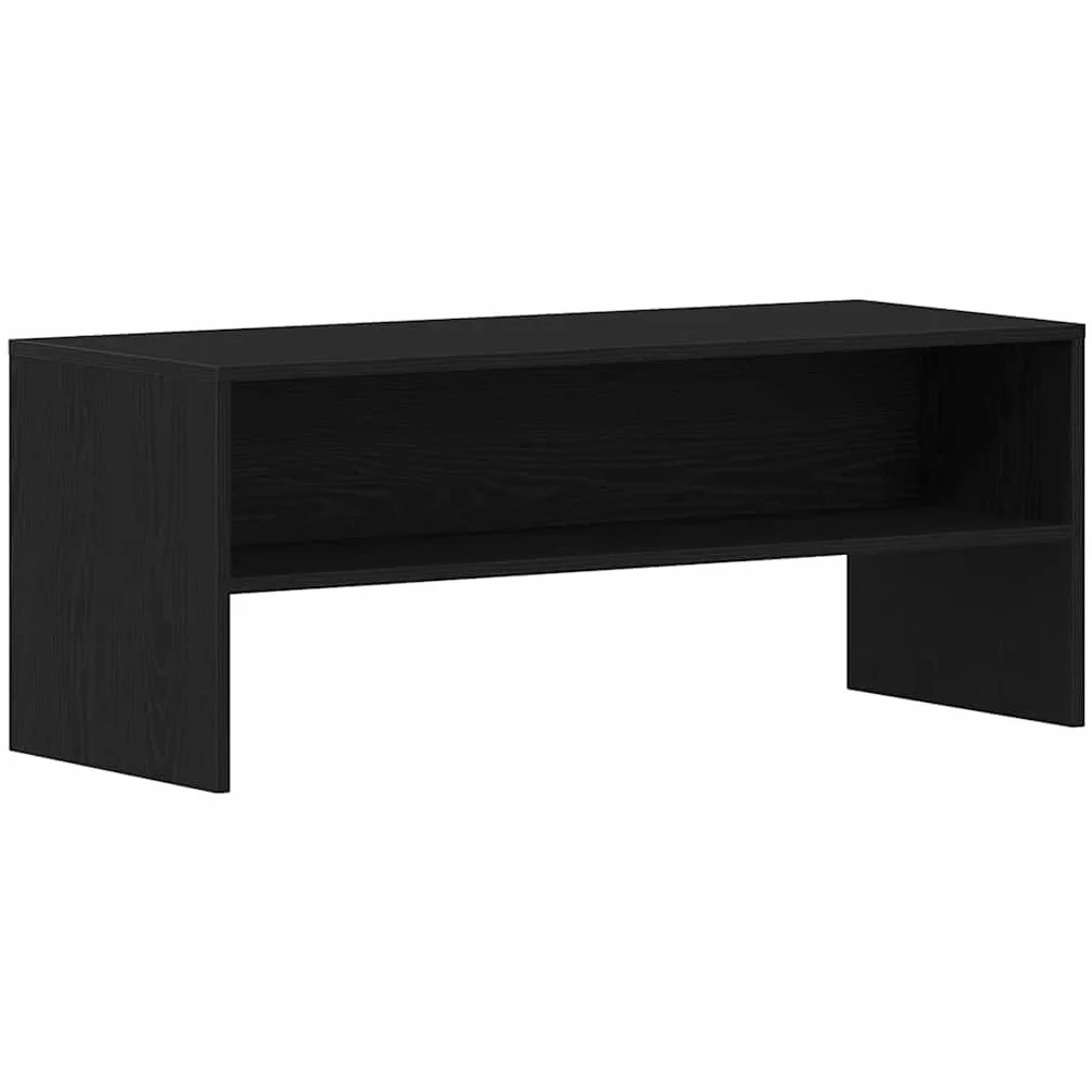 vidaXL Szafka RTV Czarny Dąb 100x40x40 cm Drewno klejone