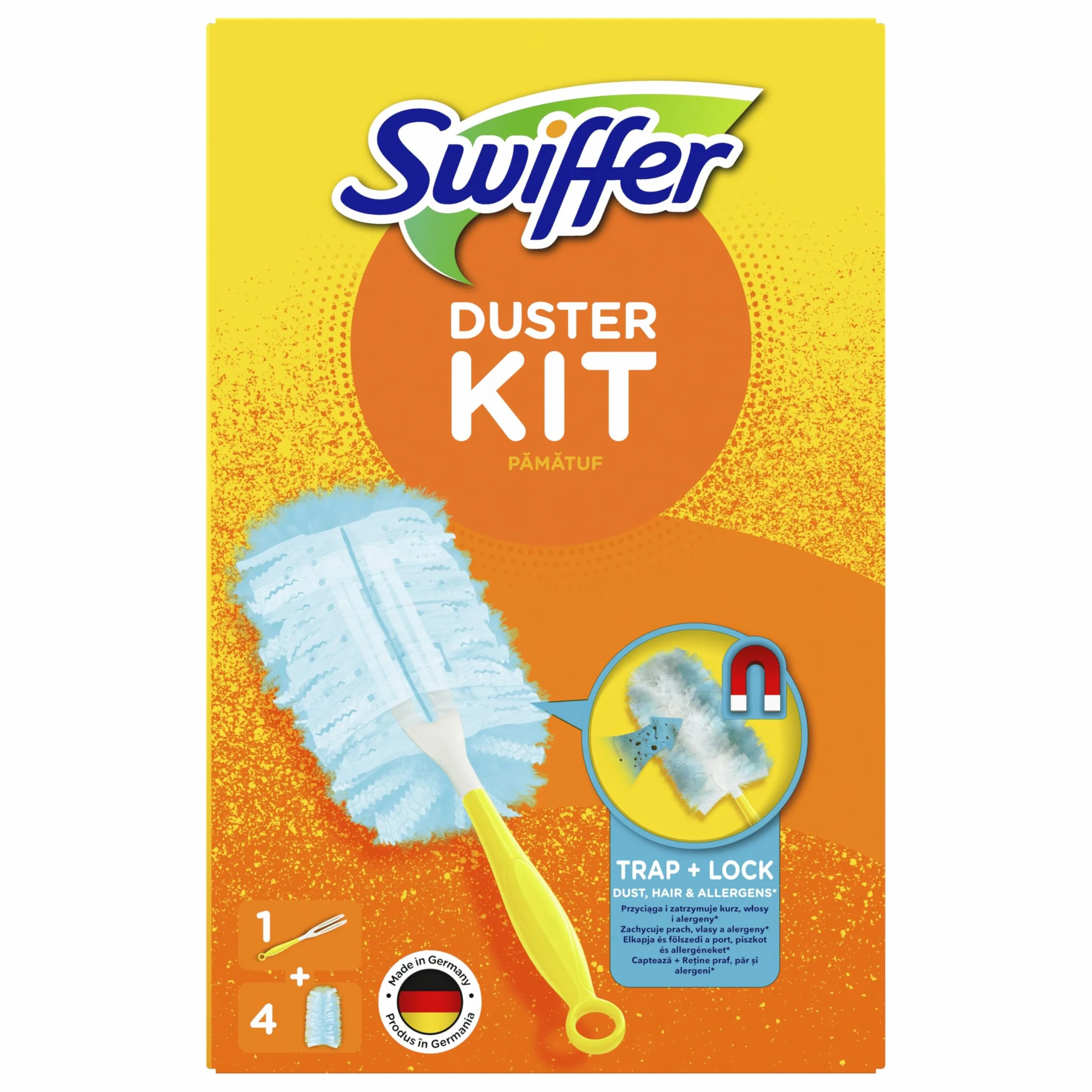 Swiffer zestaw do odkurzania 1 rączka 4 miotełki