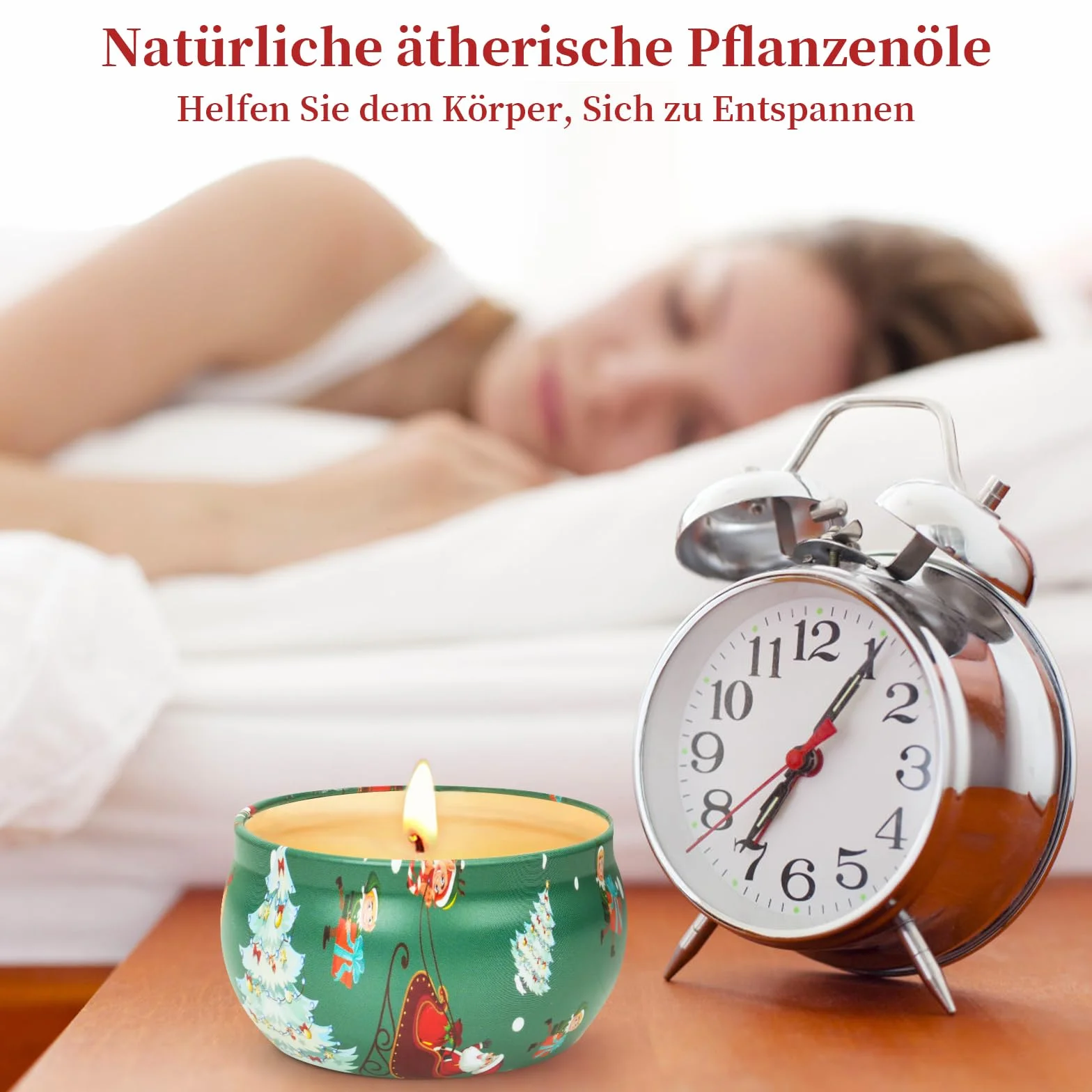 LDUMODUW Świąteczny Zestaw Prezentowy Świec Zapachowych 4 Sztuki Zestaw Świec Zapachowych Prezenty Świąteczne Damskie Świece do Aromaterapii Zestaw Prezentowy na Boże Narodzenie, Świece w Puszce na