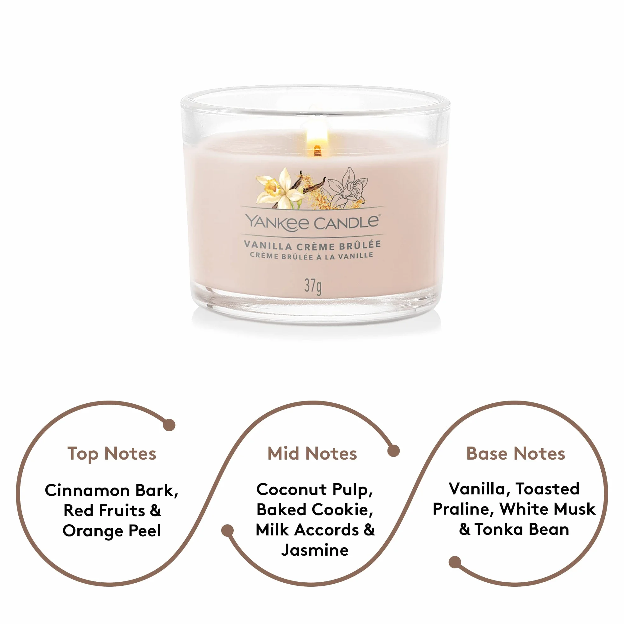 Yankee Candle Świeca wotywna palona wanilia śmietana