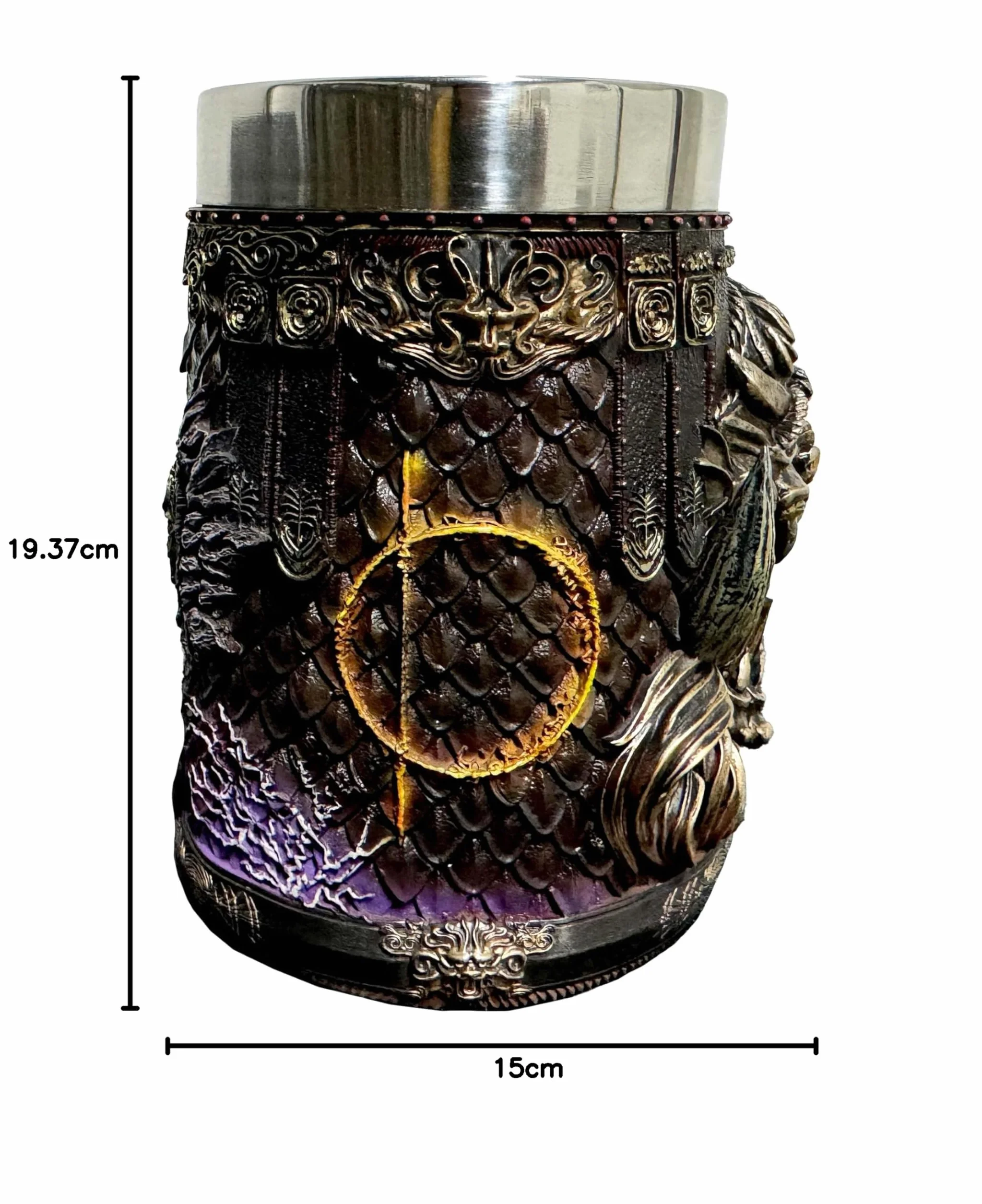 Nemesis Now Elden Ring Starscourge Radahn Tankard, żywica, kubek do piwa, wyjmowana wkładka ze stali nierdzewnej