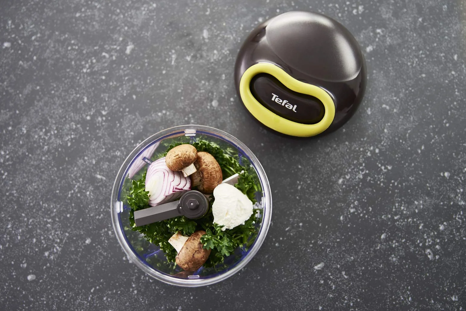 Tefal Rozdrabniacz Kuchenny 900 ml Czarny/Zielony