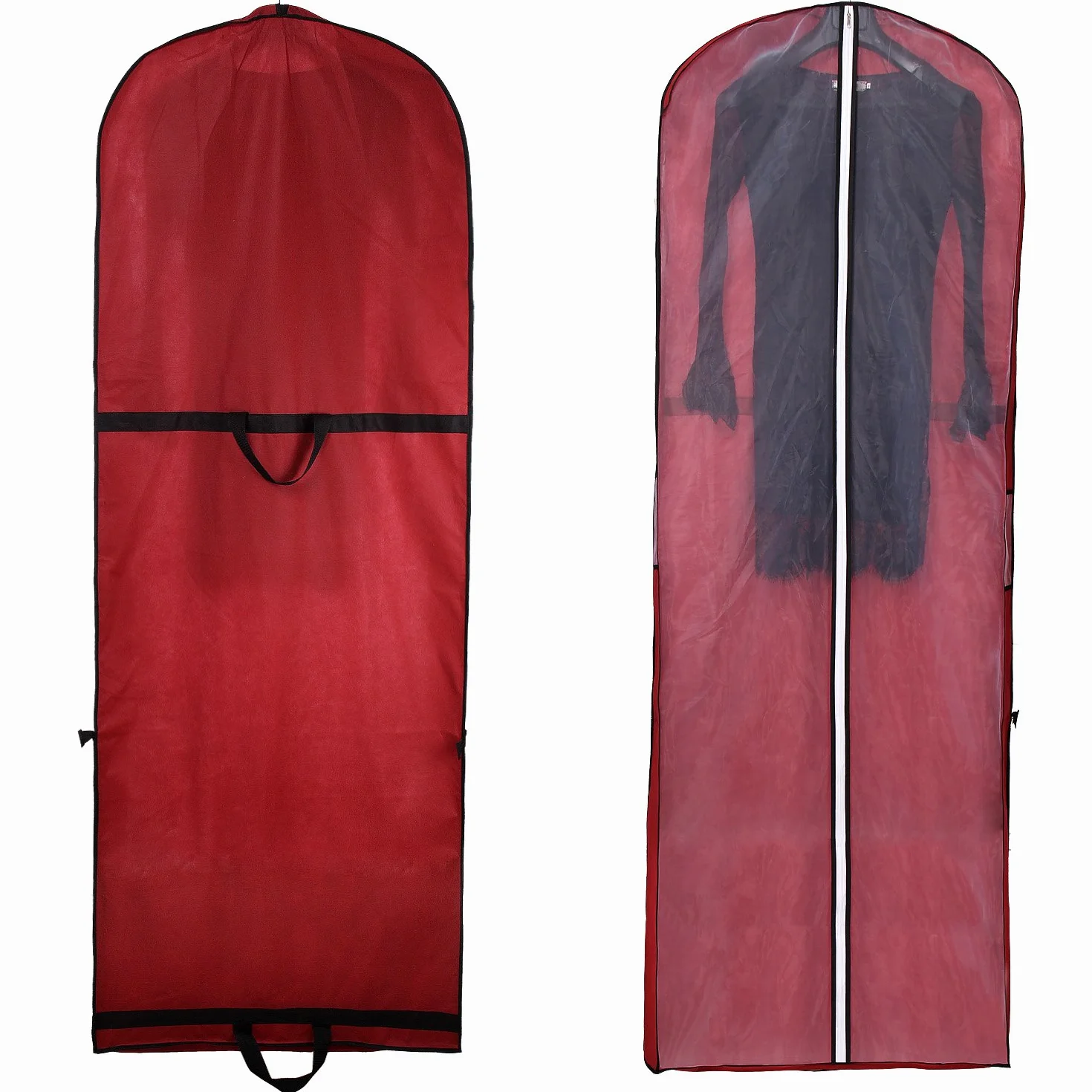 TUKA TKB1001 oddychający worek na ubrania 180x64 cm składany pokrowiec ochronny na suknie ślubne