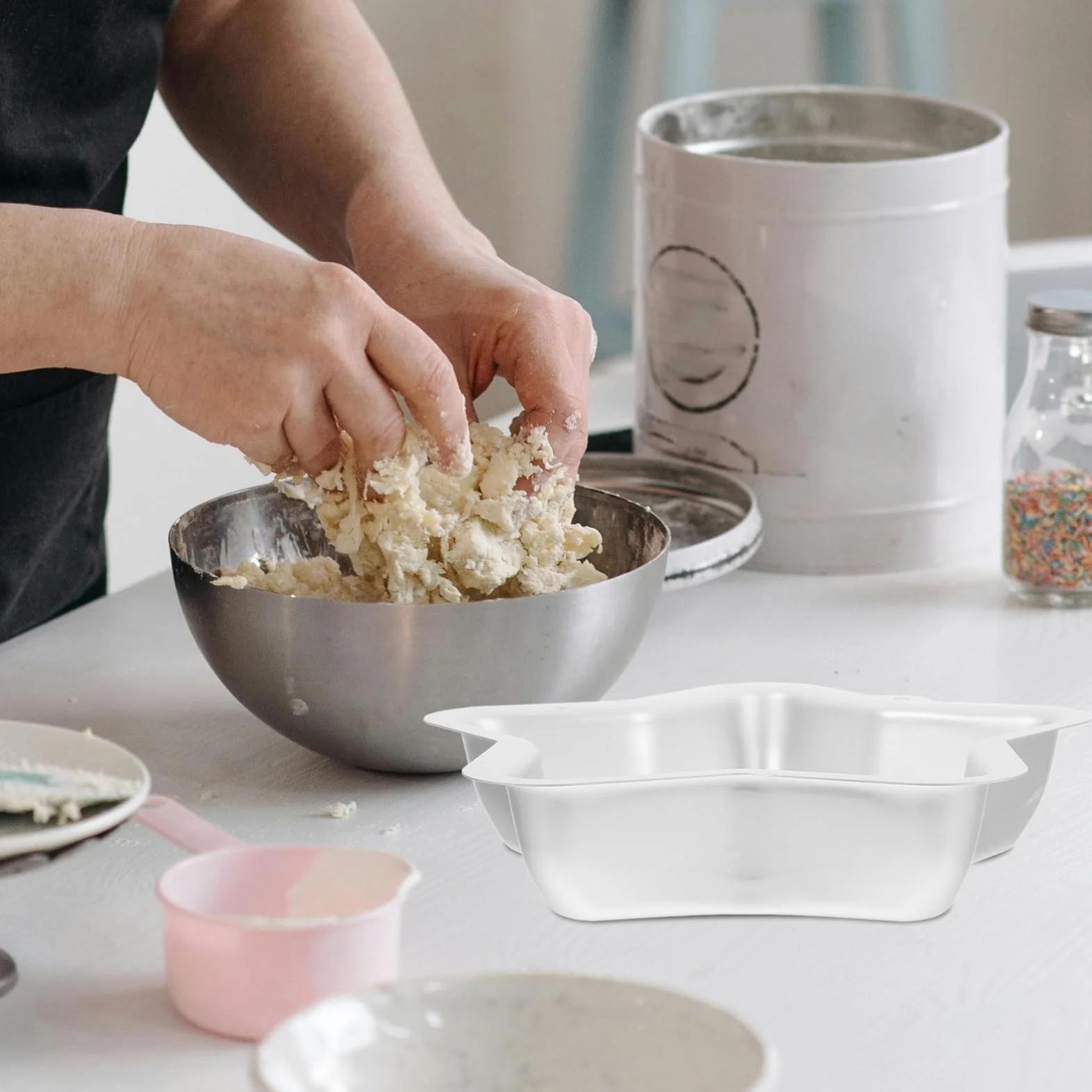 Housoutil Forma Do Pieczenia Ciasta W Kształcie Gwiazdy 5 Sztuk Pięcioramiennych Aluminiowych Narzędzi Do Pieczenia Ciasta Z Powłoką Zapobiegającą Przywieraniu Aluminiowe Formy Do Pieczenia