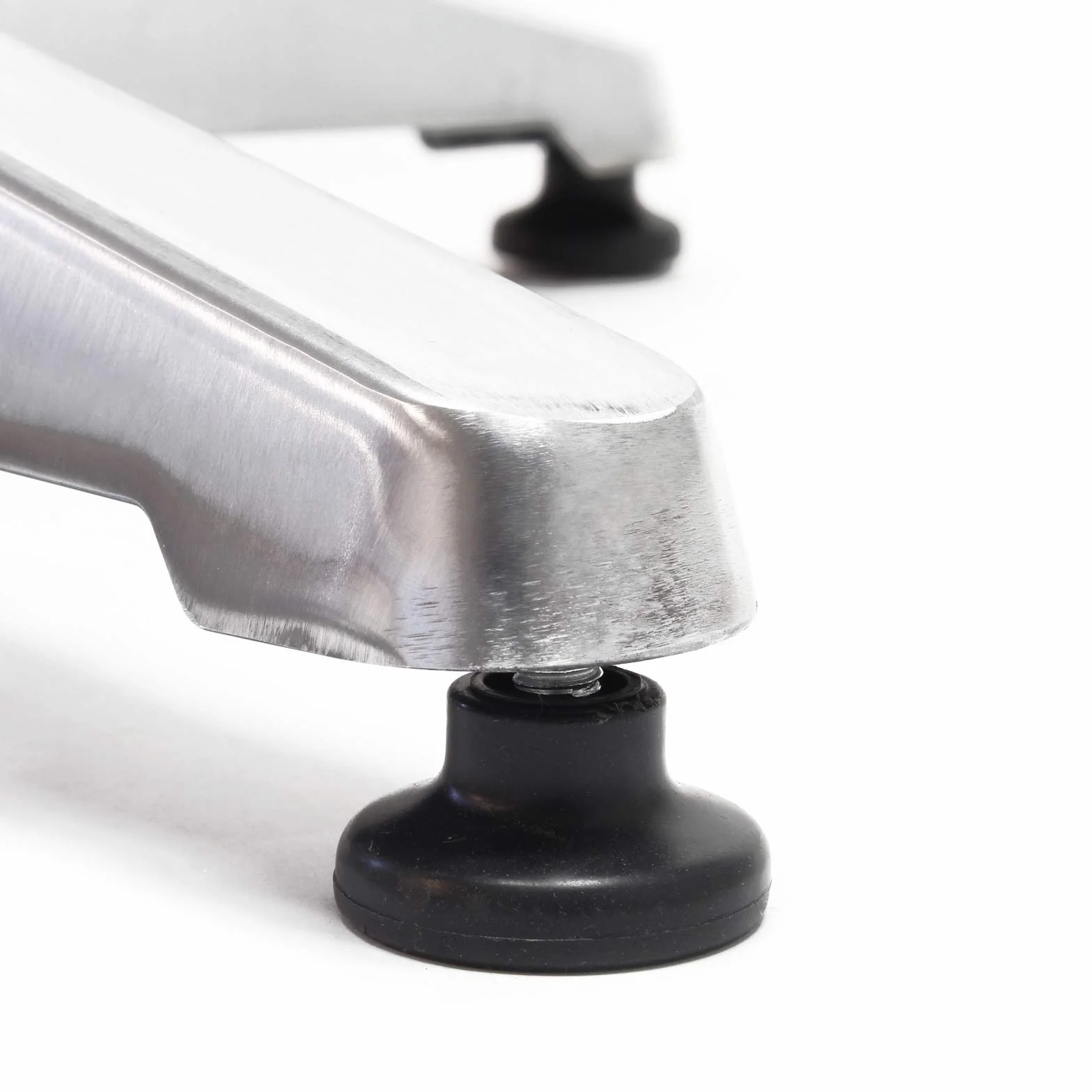 Wiltec Aluminiowy stolik barowy z okrągłym blatem ø60 cm, składany, regulowana wysokość 2 poziomy 74/114 cm, rura podstawy ø58 mm