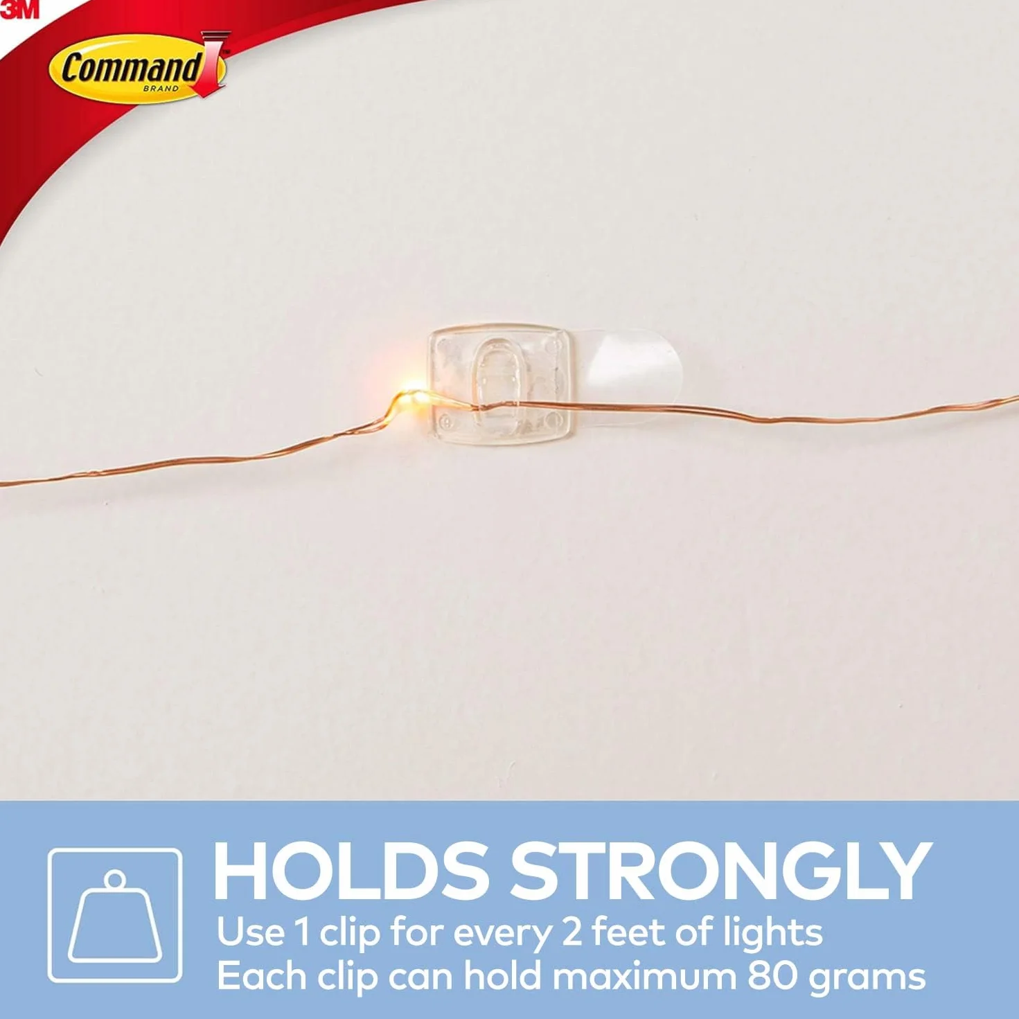 Command 17026Clr Hak, Biały, 20 Sztuk