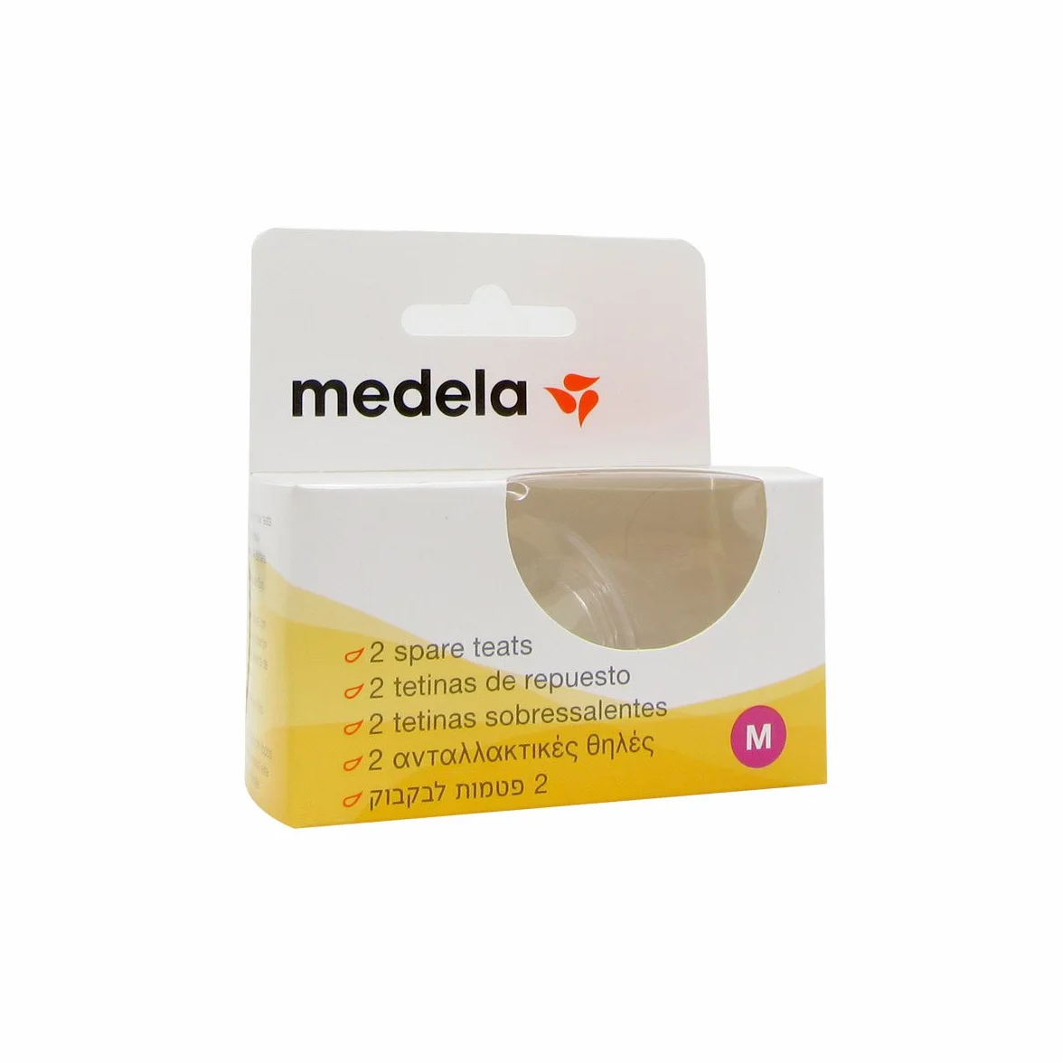 Medela Medium Flow Breast Milk Bottle Teats - Pack of 2 BPA-Free Spare Teats Made for Use with Medela Baby Bottles