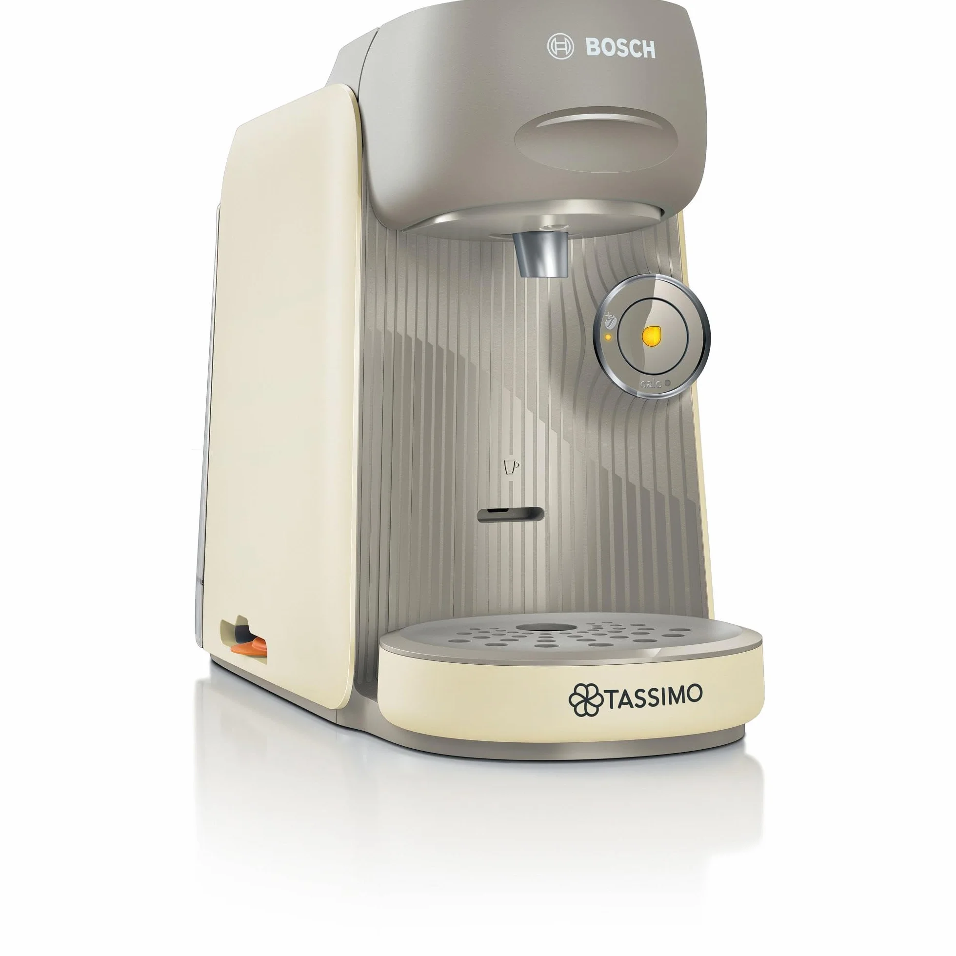 Bosch Tassimo Finesse TAS167P ekspres do kawy na kapsułki, 70 napojów, intensywniejsza kawa pod ciśnieniem głowicy, automatyczne wyłączanie, idealne dozowanie, zajmuje mało miejsca, 1400 W, kremowy