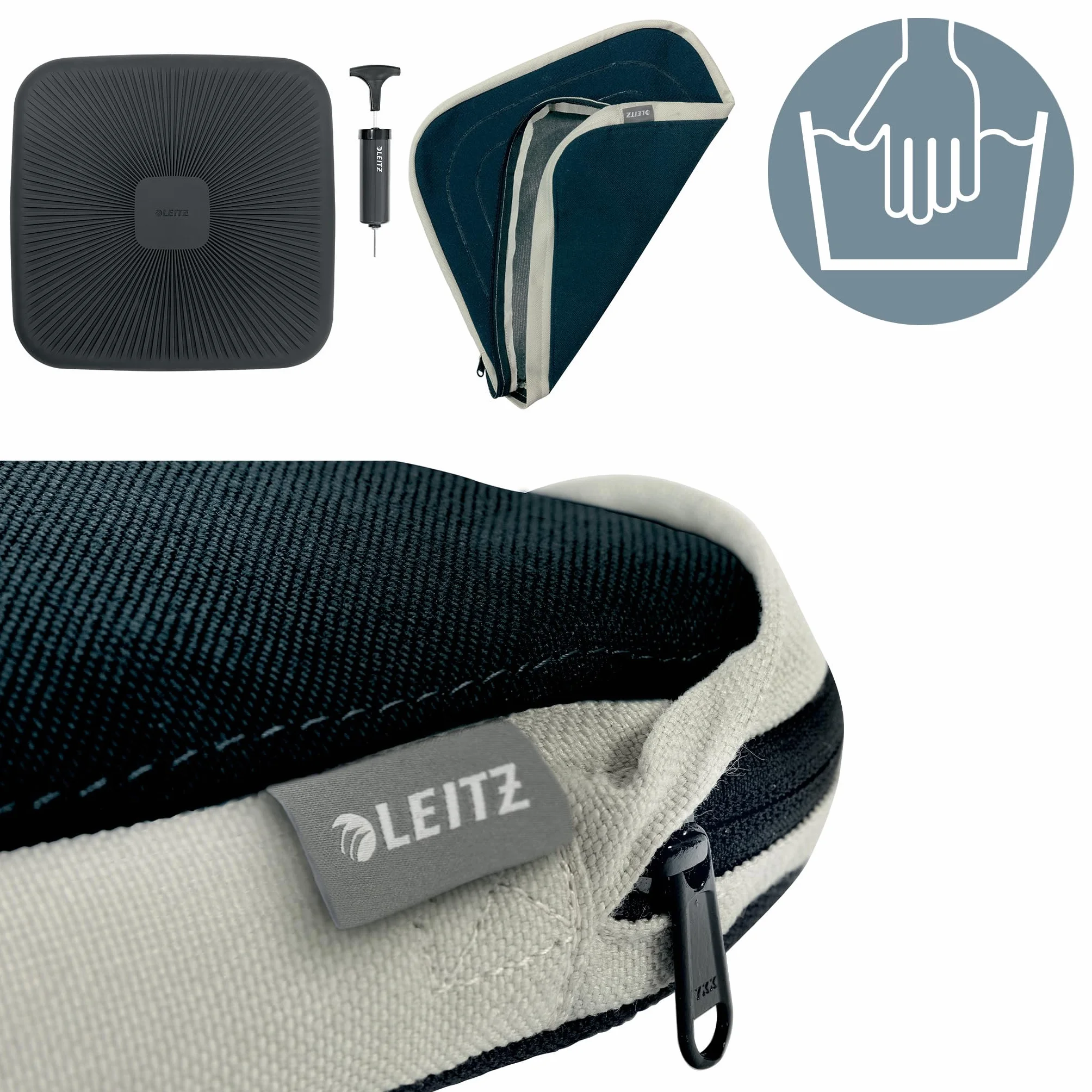 Leitz Ergo Active Poduszka Ergonomiczna Granatowy 40 x 40 cm