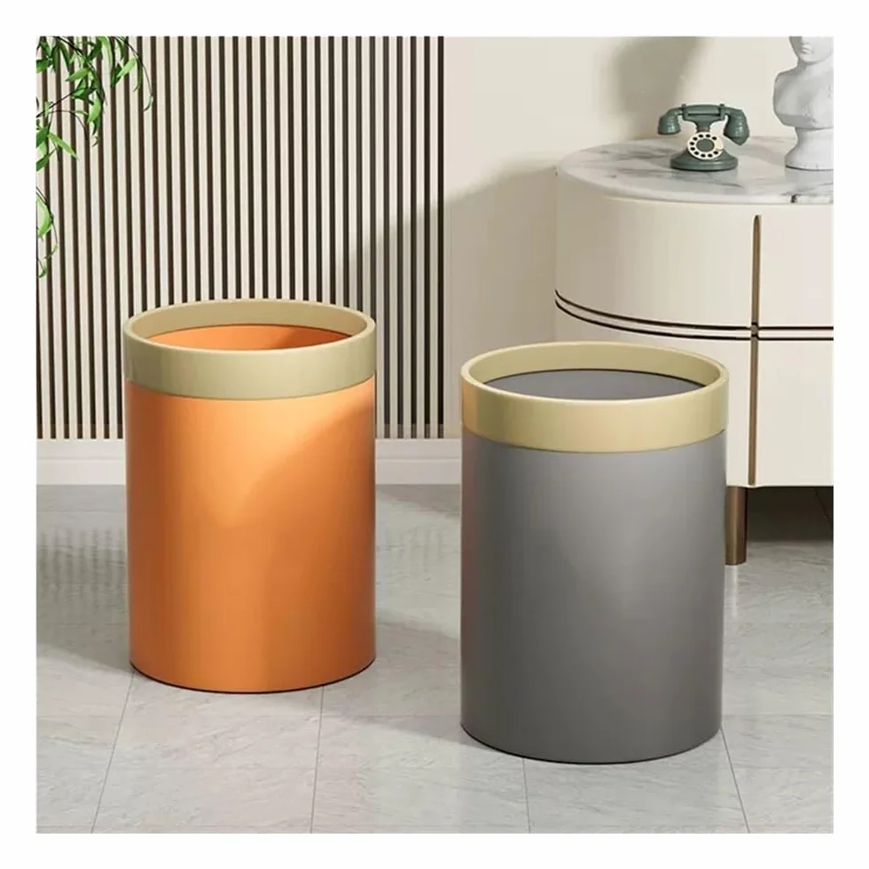 Plastikowy Kosz Na Śmieci Do Kuchni W Salonie, Pojemnik O Dużej Pojemności(Grey,Small)