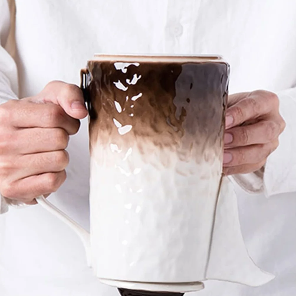 Ceramiczny zestaw do herbaty z tacą, kubkiem na wodę i czajnikiem, idealny do użytku domowego i popołudniowej kawy