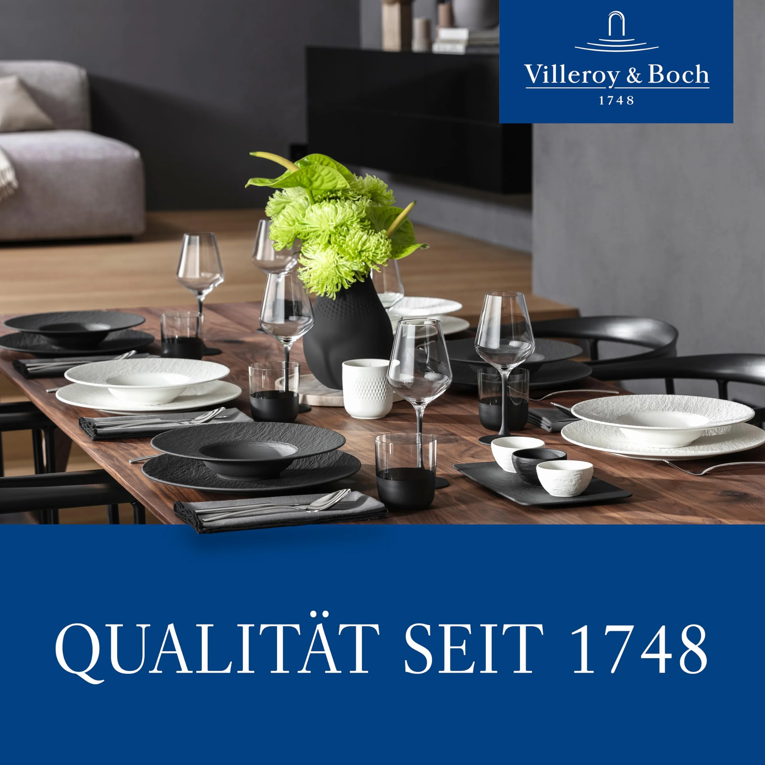 Villeroy & Boch – Manufacture Travertine talerz do serwowania, praca ręczna, elegancki talerz do serwowania z naturalnego kamienia w odcieniach piasku, talerz kamień, naczynia, trawertyn