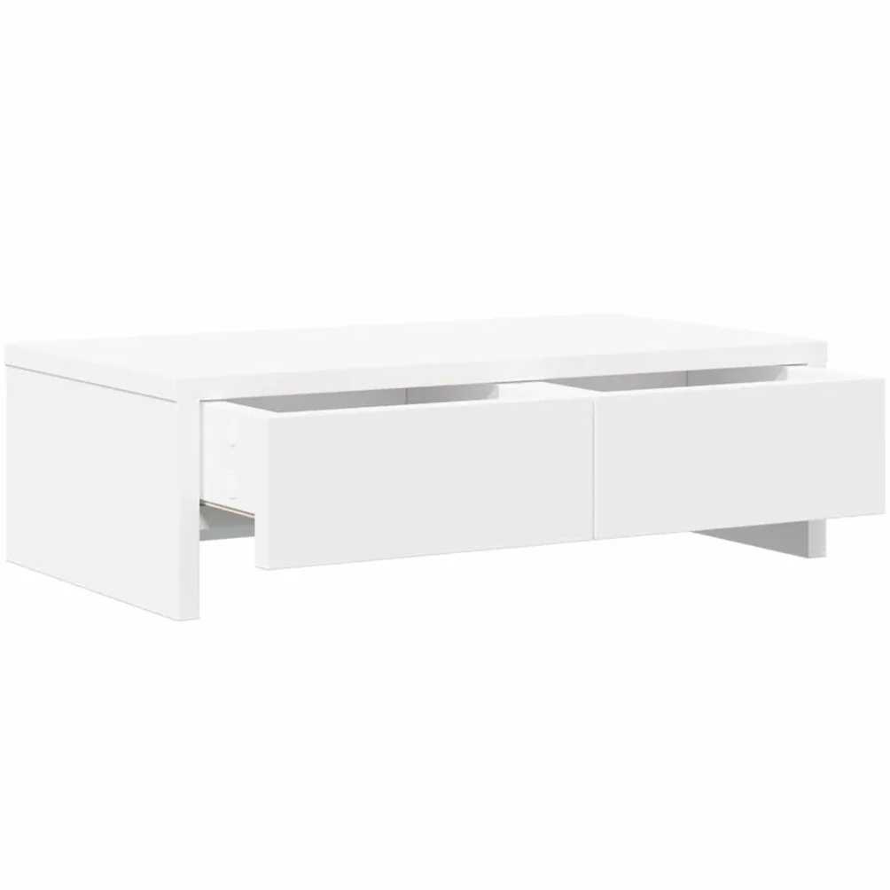 Generic Stojak na Monitor z szufladą, Drewniane Stojaki na Monitory, Podstawka Pod Ekran Komputera, Drewno Konstrukcyjne z Drewna Rzemieślniczego do Drukarki Przenośnej (50x27x15cm)