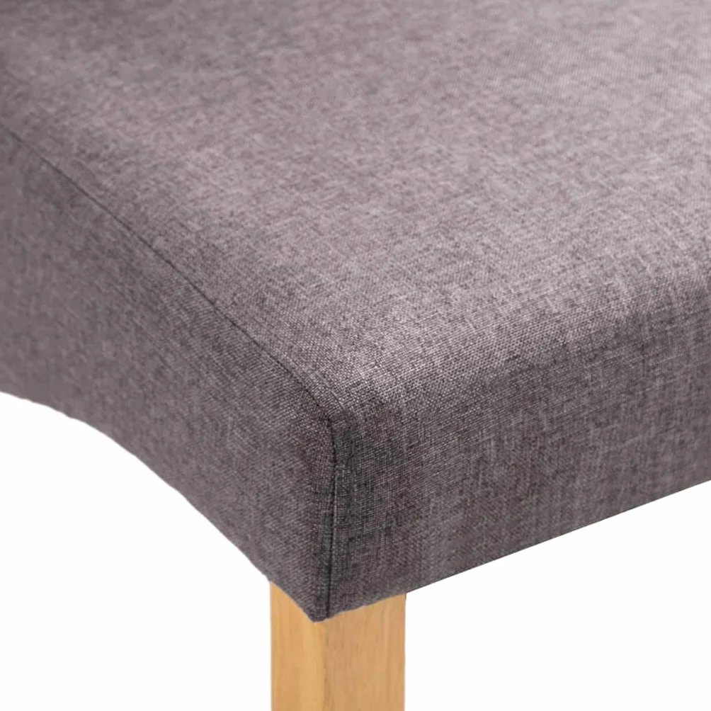 Krzesła kuchenne, meble do siedzenia, jadalnia, krzesła biurowe, krzesła do jadalni, 4 szt., szarobrązowy materiał do salonu, sypialni, gabinetu