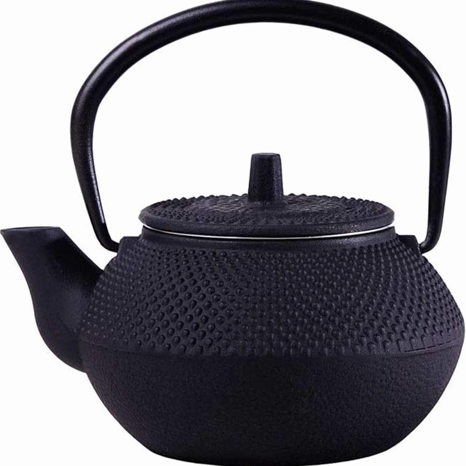 Najlepszy Japoński żelazny Czajniczek Z Infuser Do Luźnej Herbaty Liściowej I Teabagów, Tettubin Tea Czajnik Płyta Safe 0.3l(Color:Czarny)