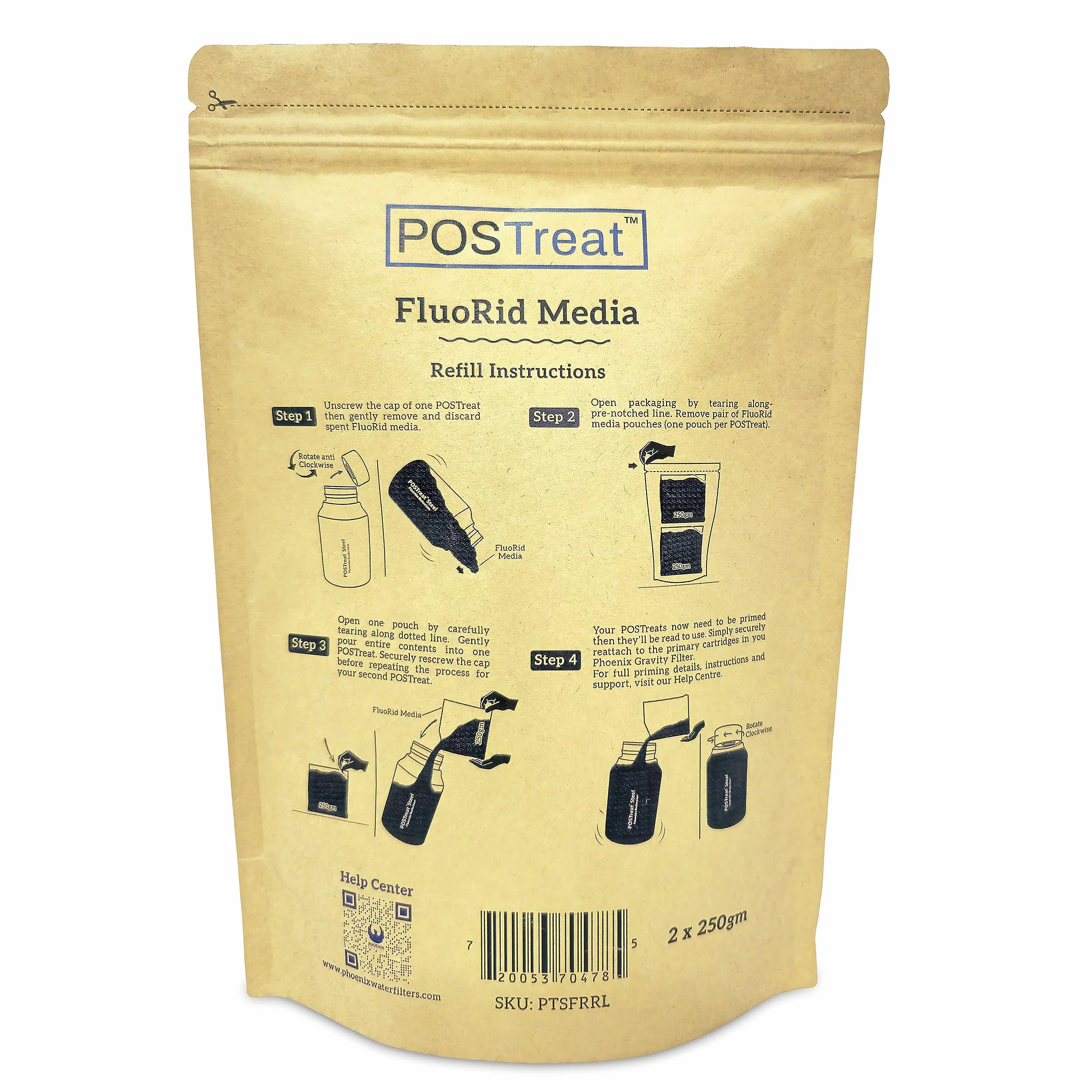 Phoenix Gravity POSTreat FluoRid zestaw uzupełniający, 250 g, opakowanie 2 szt