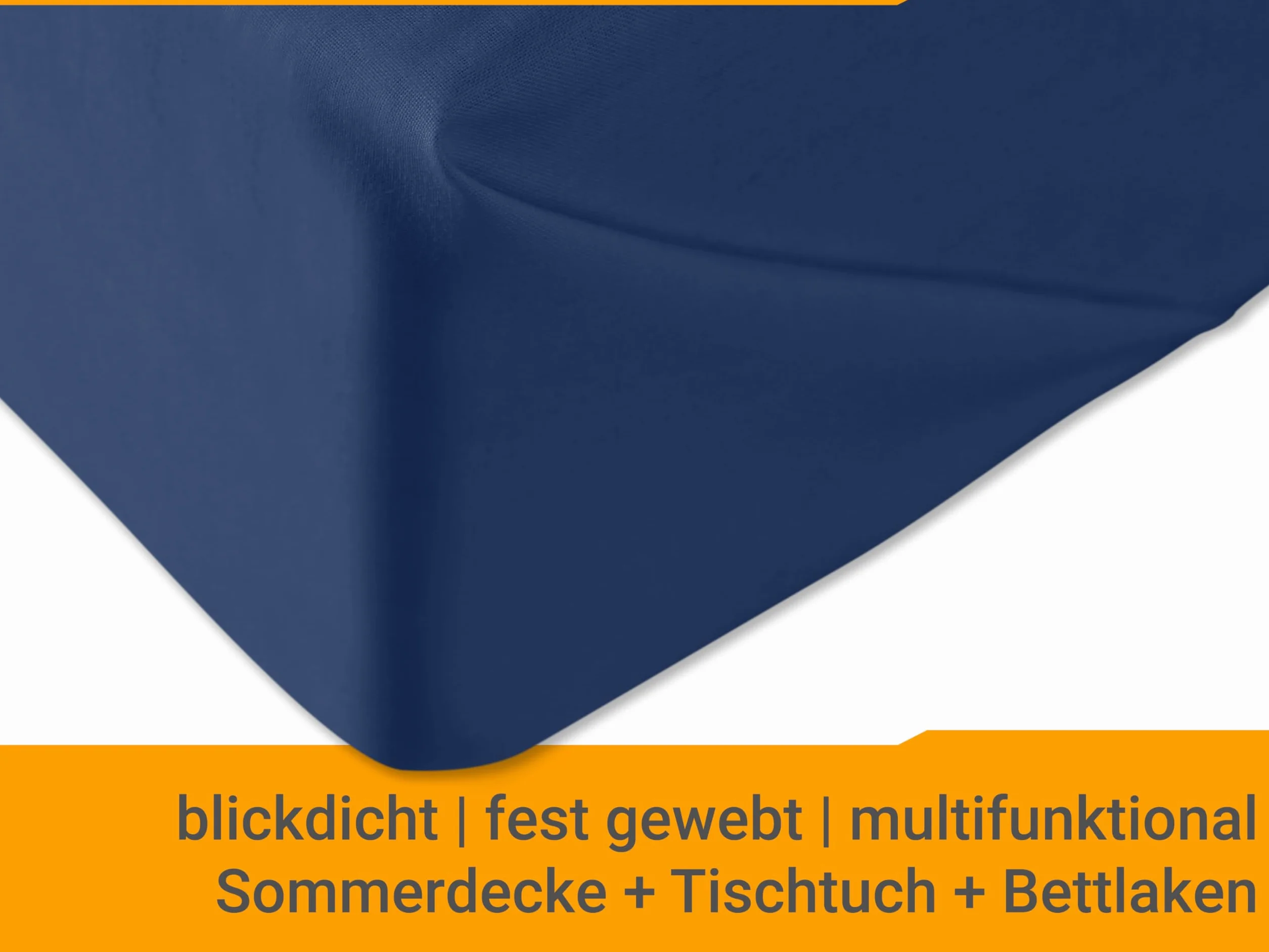 Prześcieradło bawełniane 180x275 cm granatowe – 100% bawełna, 6 kolorów, 3 rozmiary
