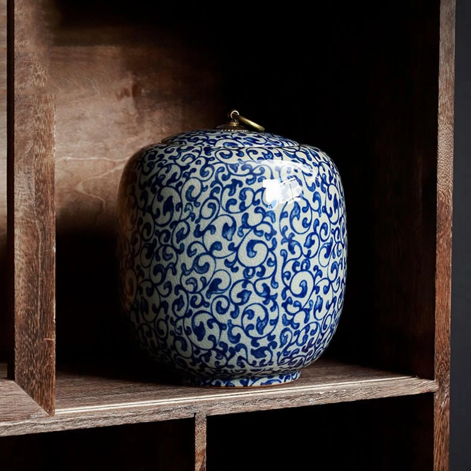 Puszki na herbatę Chiński pojemnik na herbatę ceramiczny słoik uszczelniający gospodarstwa domowego duży magazyn do przechowywania herbaty Retro luźna herbata liściasta uniwersalny słoik Słoiki do prz