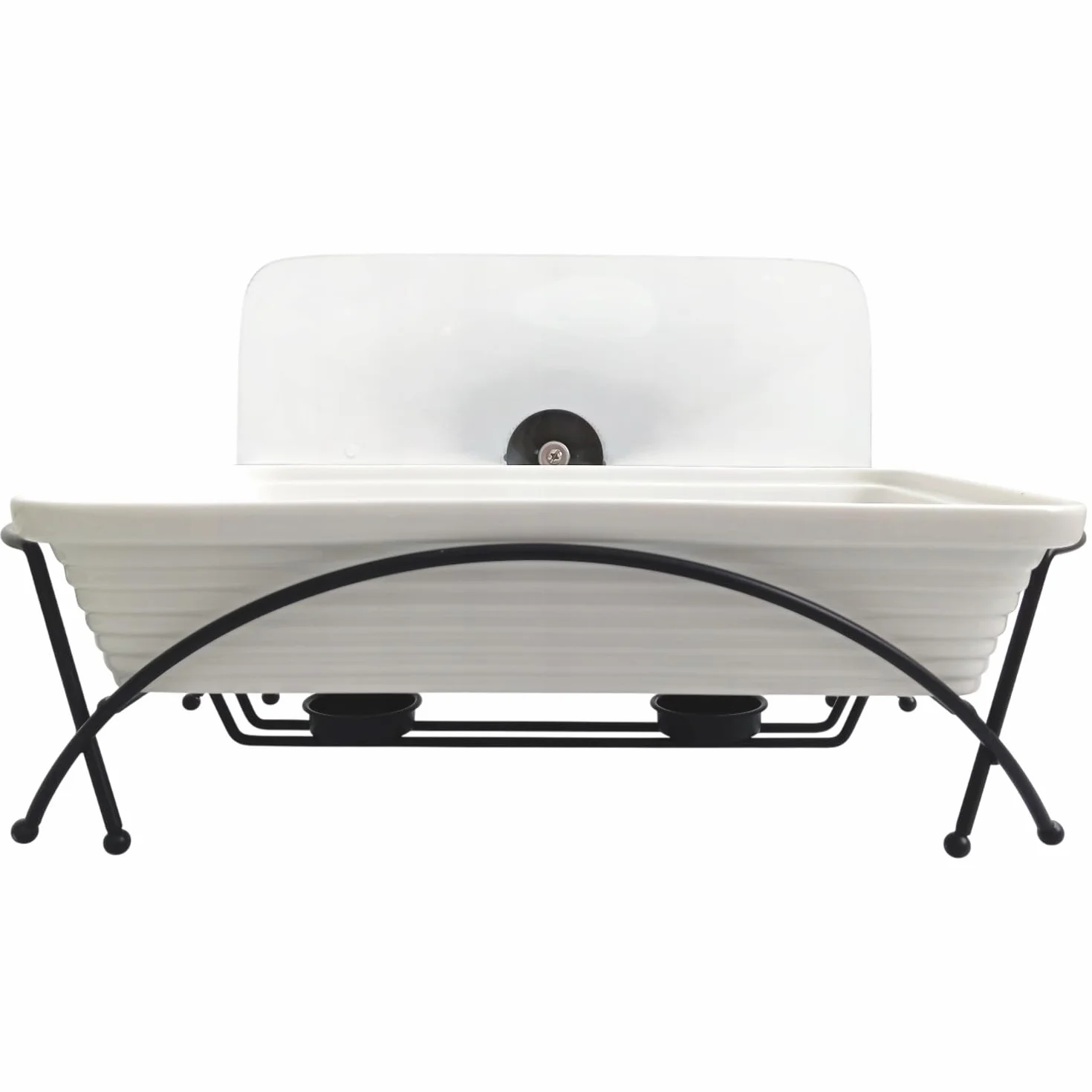 Ceramiczny podgrzewacz do potraw Maestro | Naczynie żaroodporne z pokrywką szklaną | Podstawka pod świece do podgrzewania potraw | Nadaje się do piekarnika MR-11562-73/MR-11362-73 (2.4, Litry)