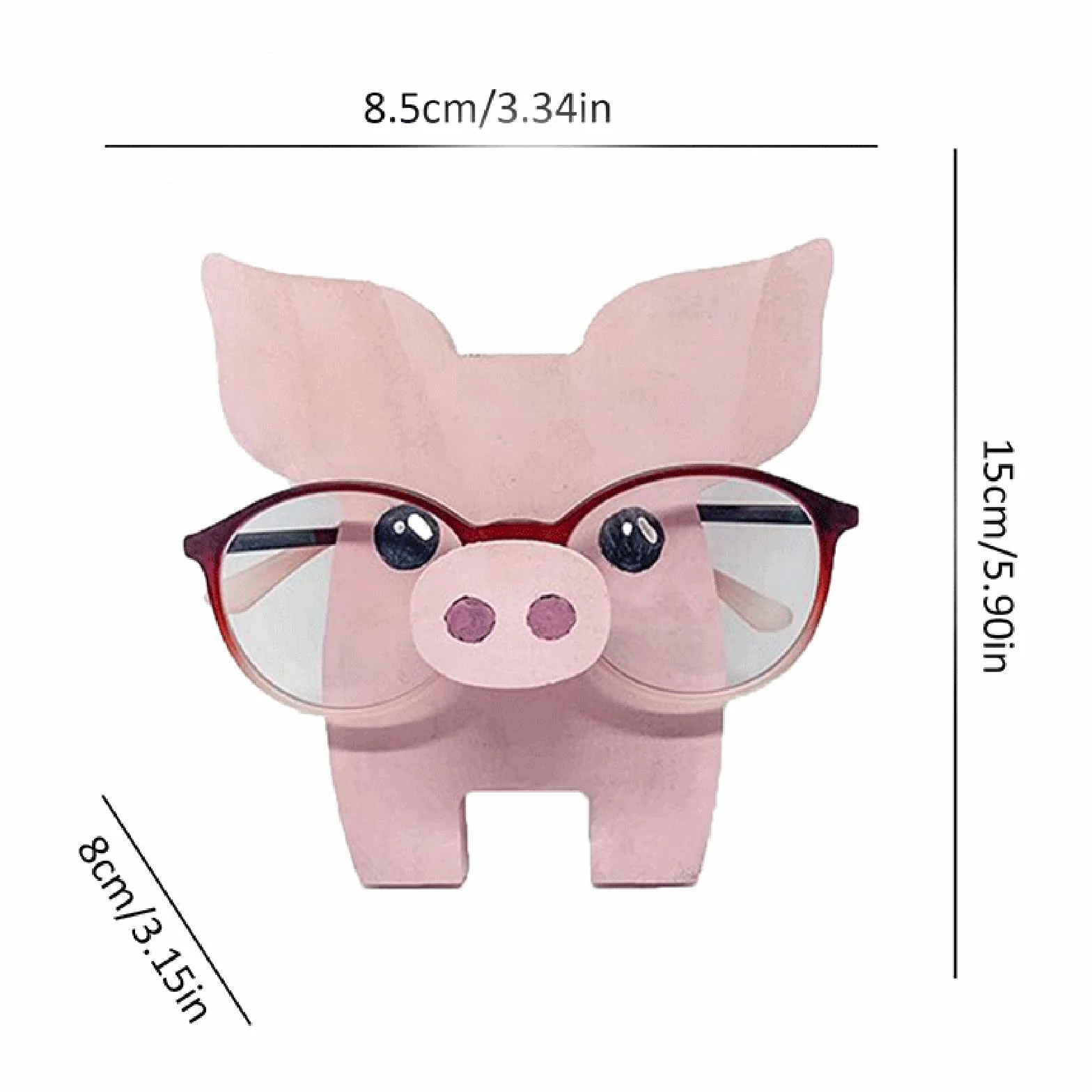 Drewniany uchwyt na okulary ze zwierzętami, ręcznie wykonany uchwyt na okulary w kształcie corgi stojak na okulary przeciwsłoneczne stojak ekspozycyjny do domu biura akcesoria dekoracyjne