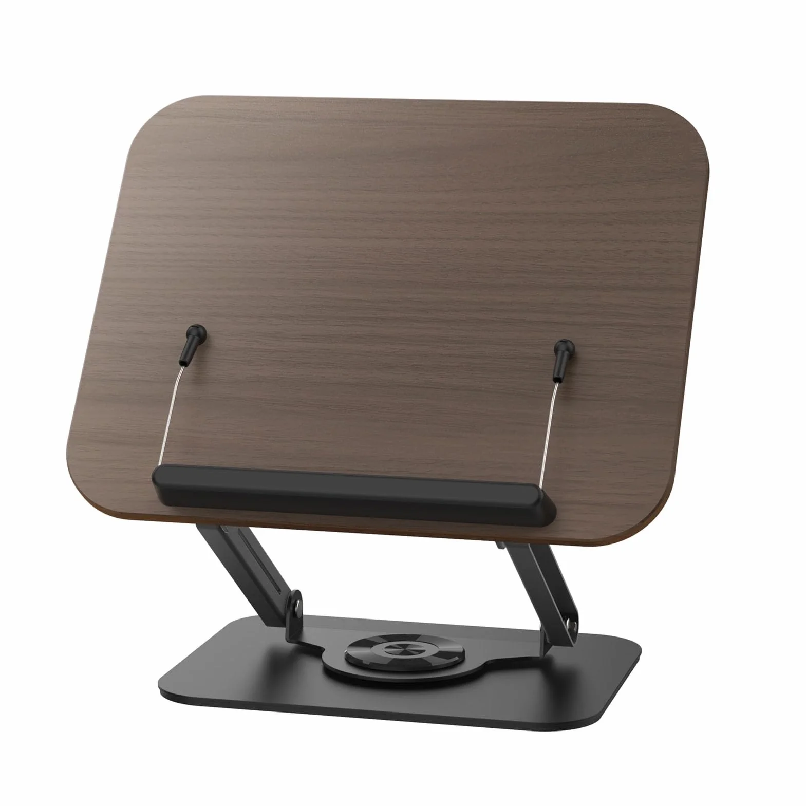 Generic Regulowany Stojak na Książki Materiał Premium Uchwyt na Przepisy Biurko w Kuchni Laptop do Czytania w Domu Biurowym 11,81 X 9,25 X 2,60 Cala (BLACK)