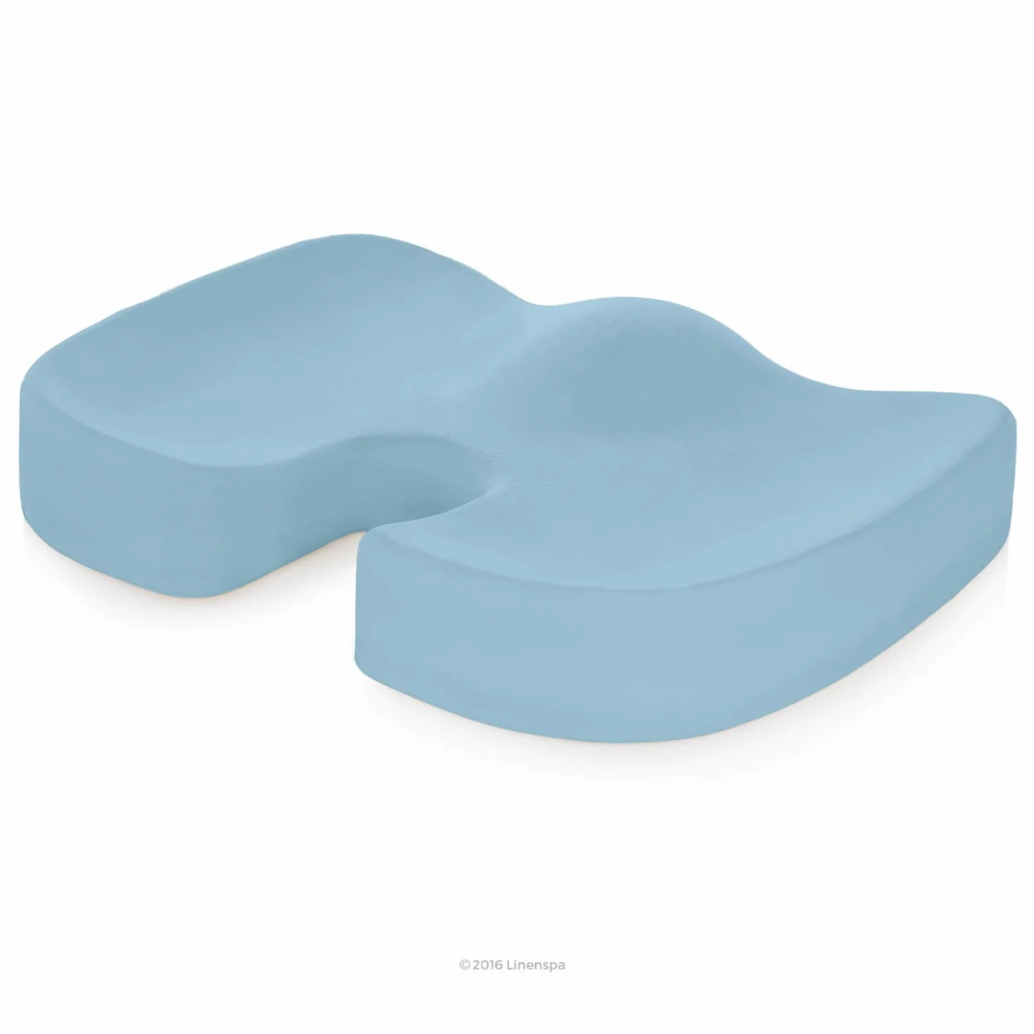 Linenspa Ergonomiczna poduszka do siedzenia z pianki żelowej – komfort kości ogonowej/Coccyx – poduszka do siedzenia na krzesło biurowe, samochód i do siedzenia przez cały dzień