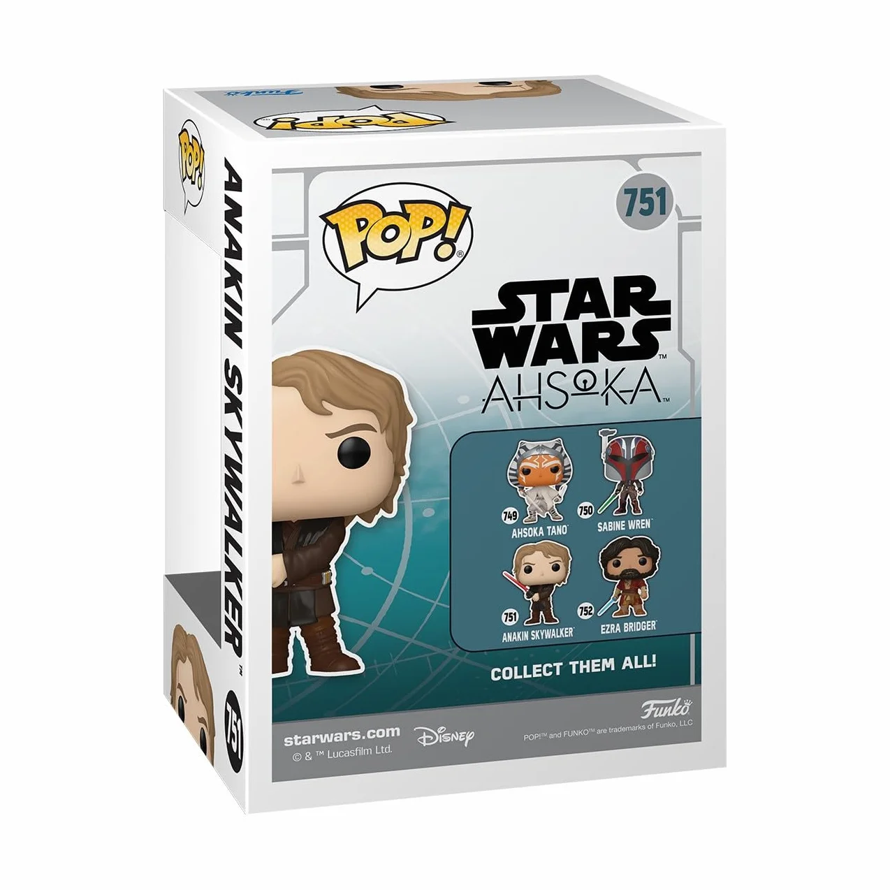 Funko Pop! Gwiezdne Wojny: Ahsoka - Anakin Skywalker - Star Wars Ahsoka - kolekcjonerska figurka winylowa - pomysł na prezent - oficjalny towar - zabawki dla dzieci i dorosłych - telewizor
