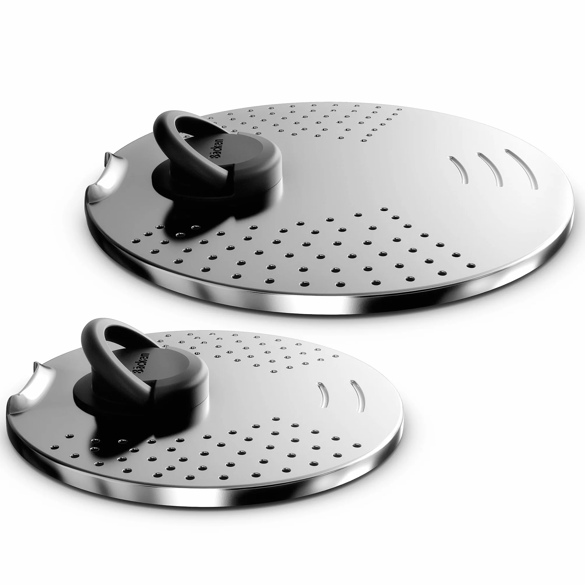 Backen 391505, Zestaw Garnków 16,18,20cm, Stal nierdzewna, 5 Części, Indukcja, 1 Rączka zdejmowana, 1 Pokrywa Wielofunkcyjna Metalowa, Zmywarka bezpieczna, Powłoka nieprzywierająca, Gwarancja 5 lat