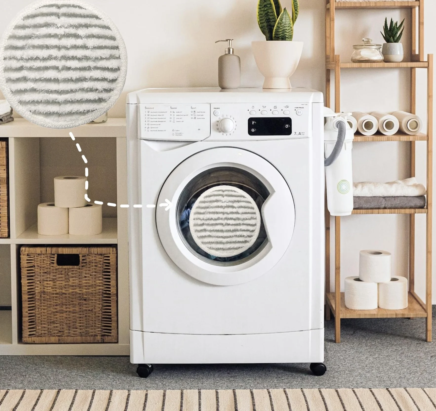 6 sztuk zapasowych podkładek do czyszczenia parowego do mopa Steam Mop, kompatybilne z Shark S7000, S7001, T2, T21, U6002, Steam & Scrub All-in-One, podkładki do czyszczenia parą
