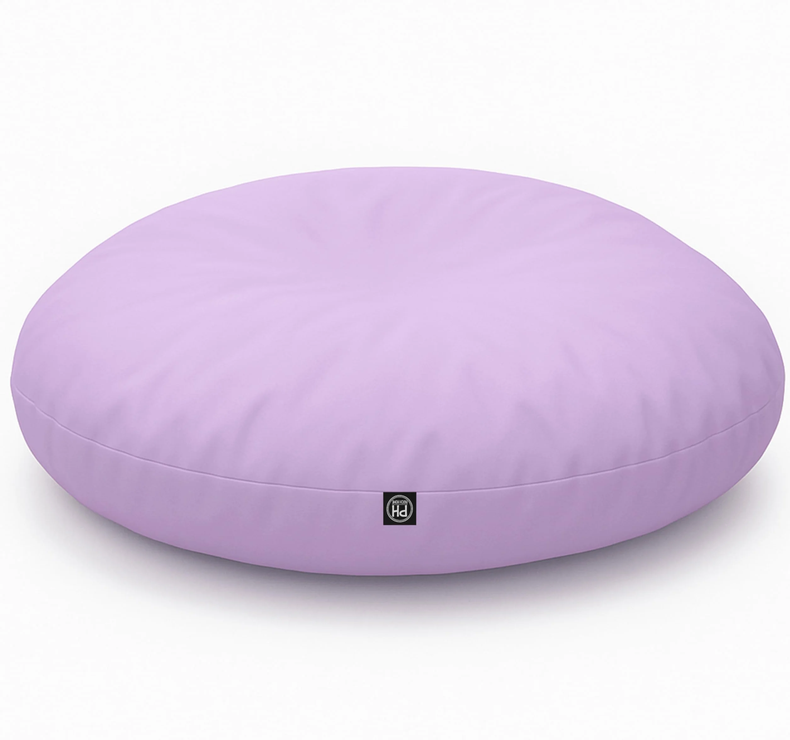 Patchhome Bean Bag worek/poduszka do siedzenia 2 w 1, średnica 100 cm, kolor liliowy optymalnie napełniona