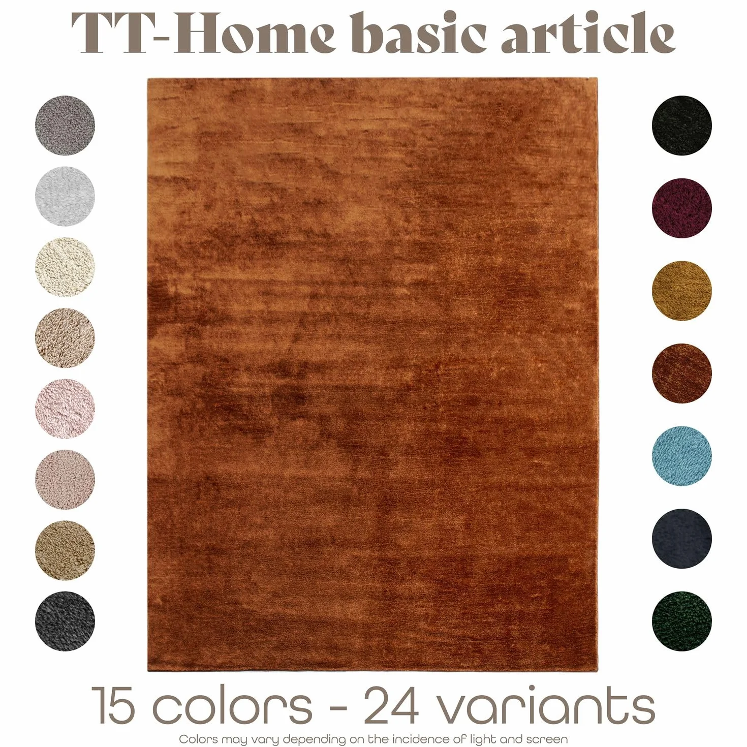 TT Home Dywan Salon Krótki W³os Jednokolorowy Modny Wzór Mo¿liwo¶æ Prania, Kolor: Ciemnopomarañczowy, Rozmiar:240x340 cm