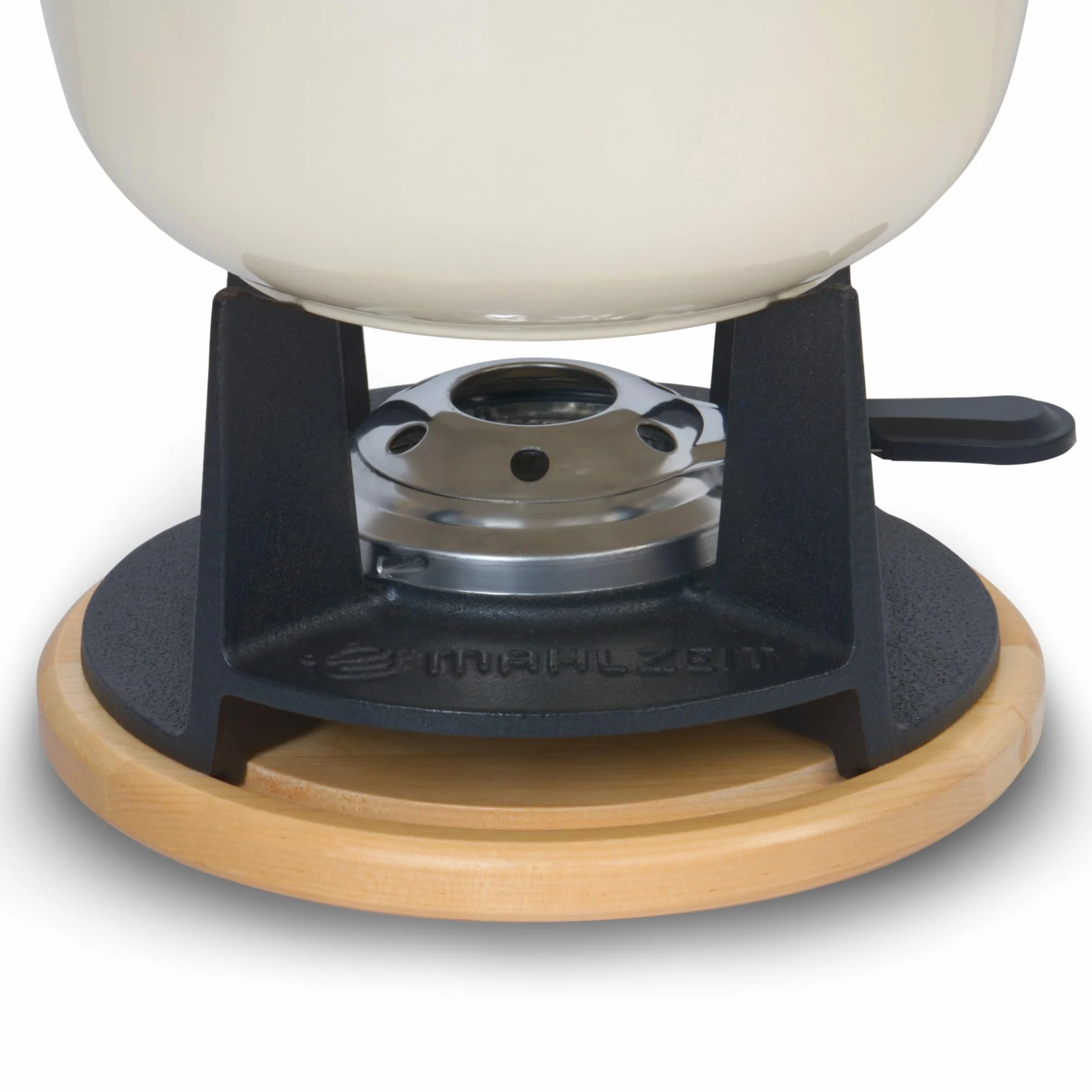 Zestaw do fondue z żeliwa spiżowego Mahlzeit dla 6 osób | 2 litry | Zestaw do fondue 13-częściowy z palnikiem i widelcami | Zestaw do fondue, zestaw do serowego fondue, zestaw do mięsnego fondue