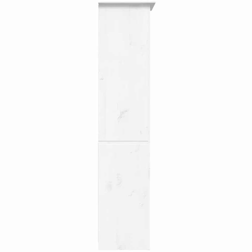BODO regał na książki, 5 przegródek, biały, do salonu, do sypialni, 82 x 40 x 173 cm, lite drewno sosnowe