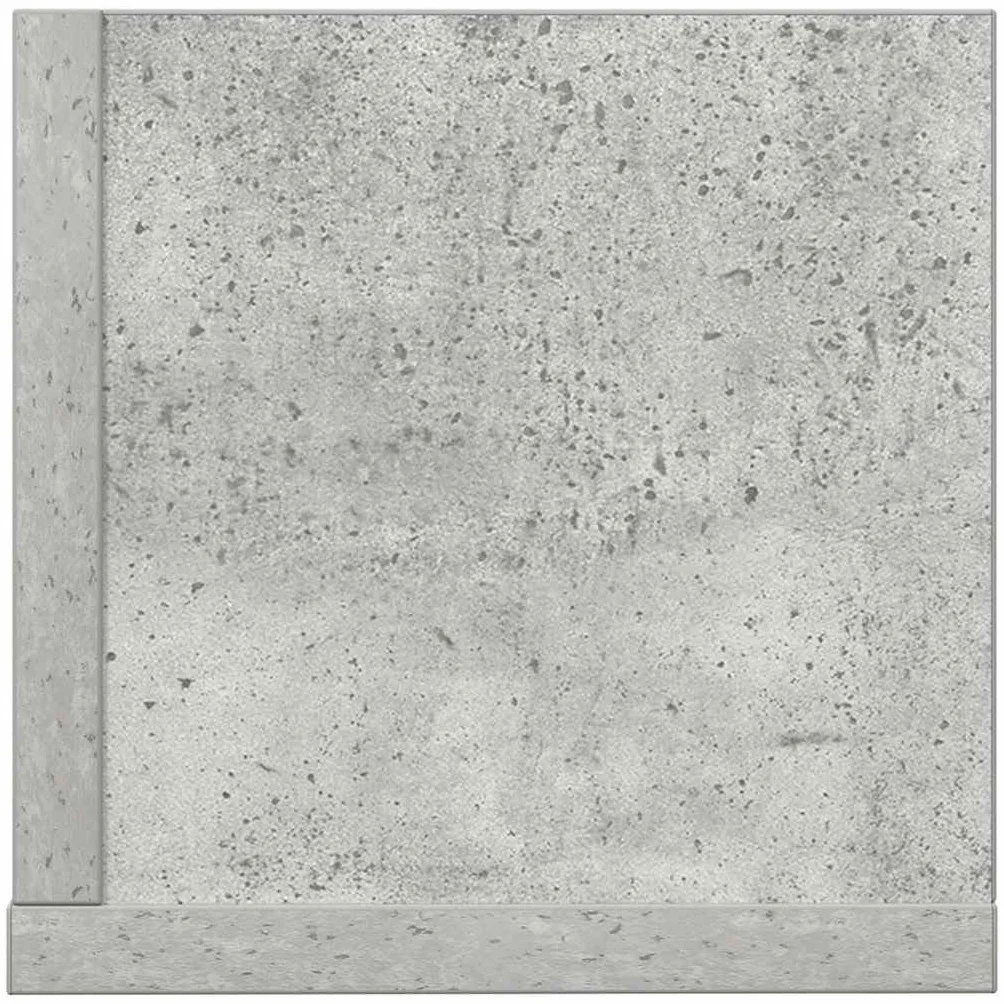 Regały ścienne, 2 szt. szary beton, 75 x 16,5 x 16,5 cm, materiał drewnopochodny, półki wiszące w kształcie litery L, uniwersalny montaż ścienny do salonu, sypialni, wytrzymałe i trwałe
